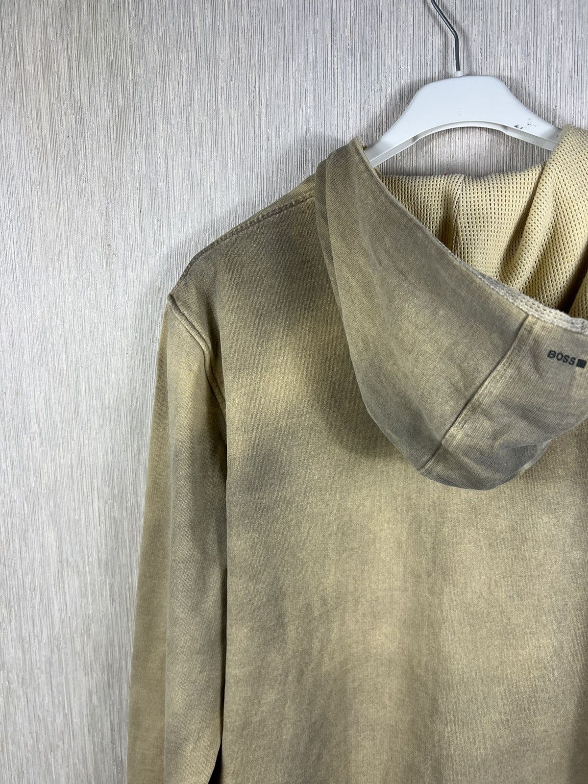 Hugo Boss Vintage Hugo Boss y2k dusty burned thermal zip basic hoodie Size US L / EU 52-54 / 3 - 17 Thumbnail
