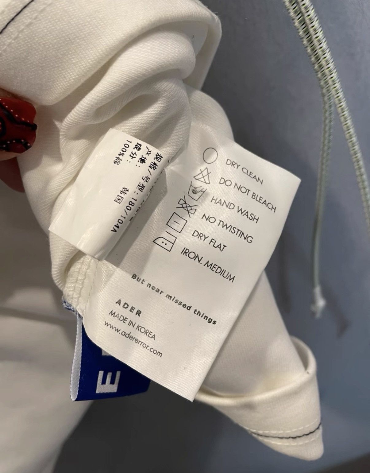 Ader Error Ader Error Paneled Drawstring Short Sleeve T-Shirt Size US L / EU 52-54 / 3 - 3 Thumbnail