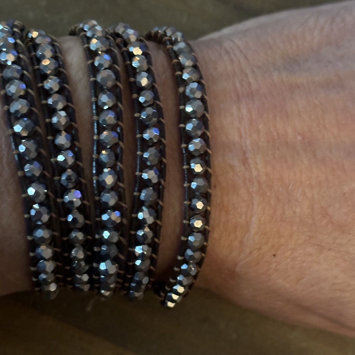 Other Leather and bead wrap bracelet Size ONE SIZE - 4 Thumbnail