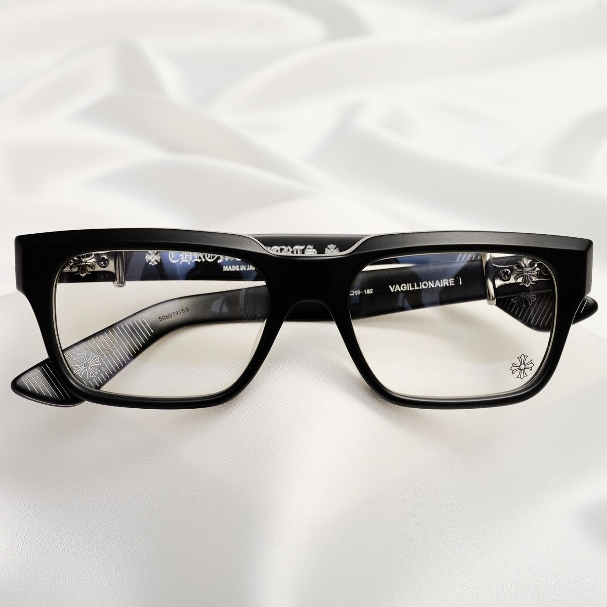 Chrome Hearts CHROME HEARTS VAGILLIONAIRE I MATTE BLACK GLASSES Size ONE SIZE - 6 Thumbnail