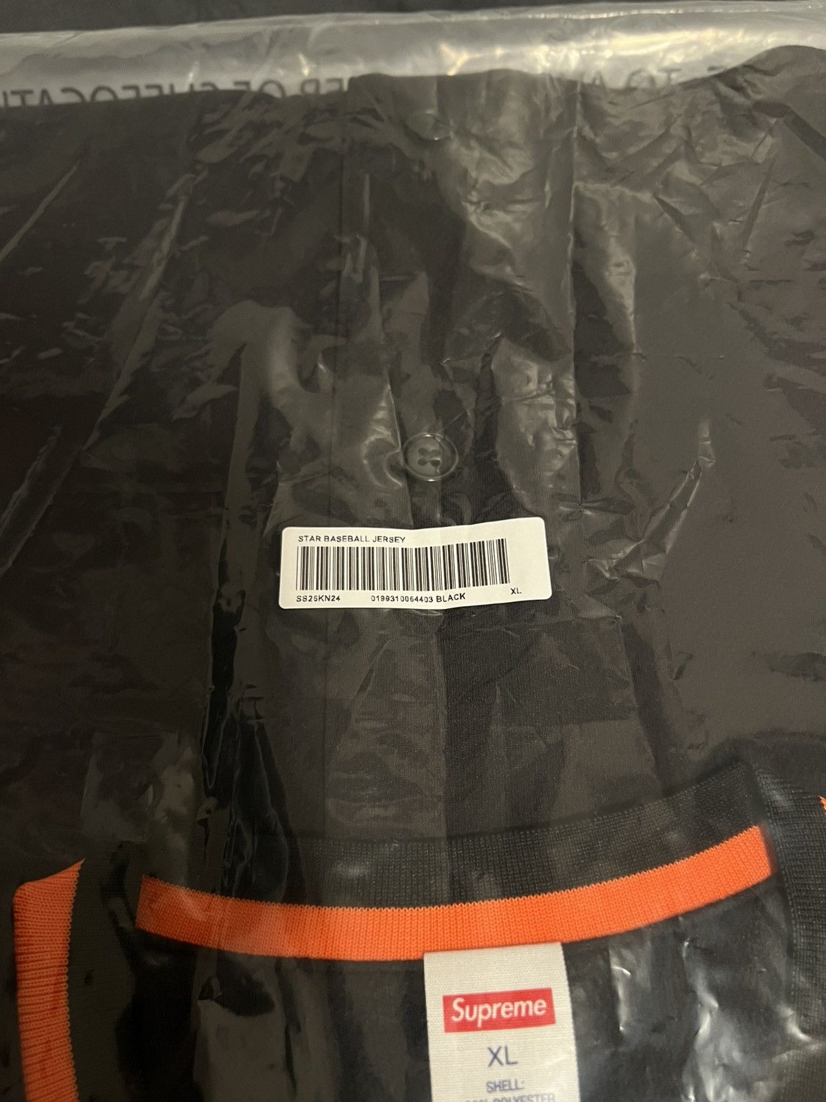 Supreme Supreme Stars Baseball Jersey Black Size XL Size US XL / EU 56 / 4 - 3 Thumbnail