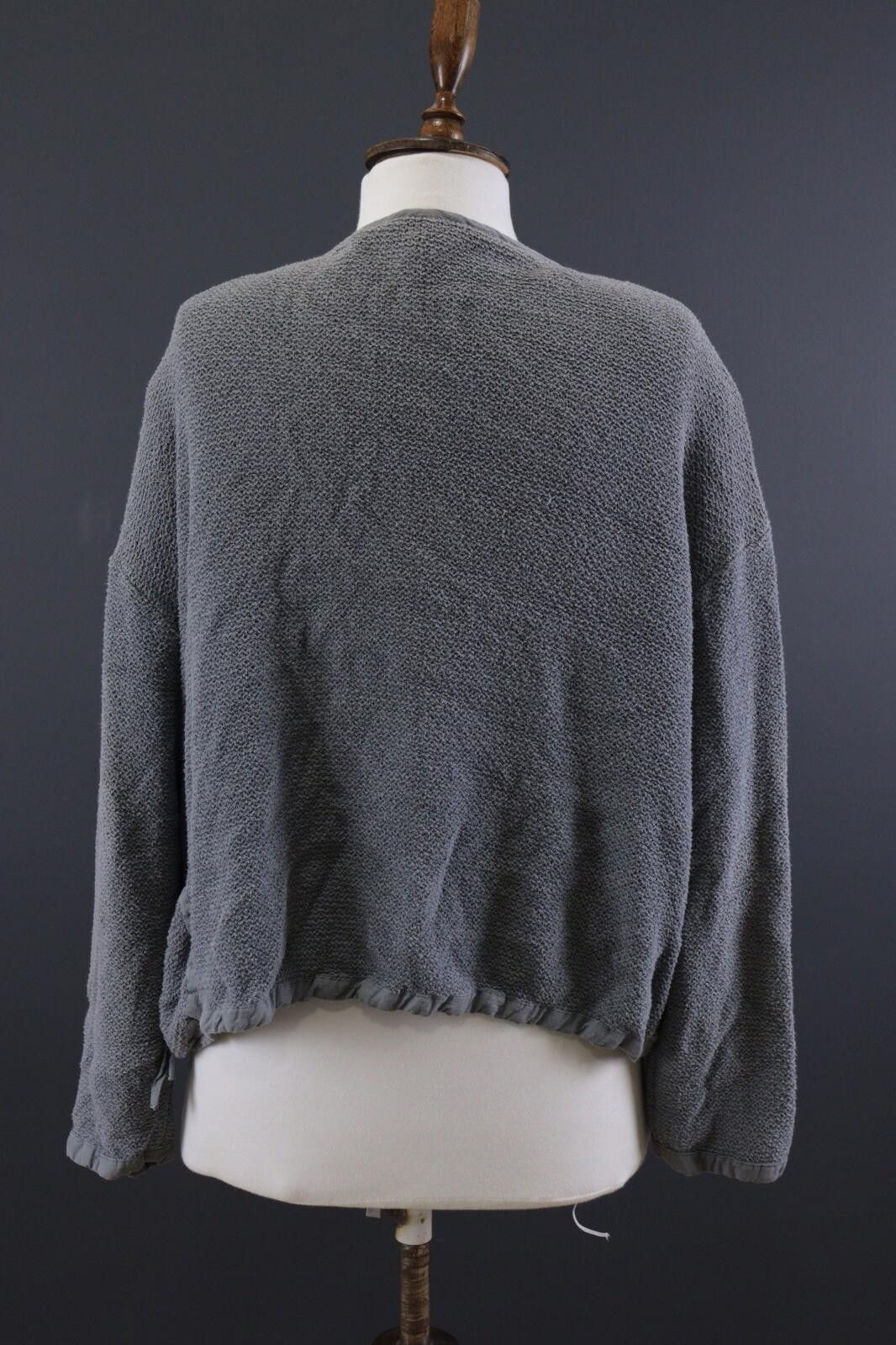 Designer Absolut By Zebra Gray Open Knit Cape Sweater Size 2 / M Size US M / EU 48-50 / 2 - 6 Thumbnail