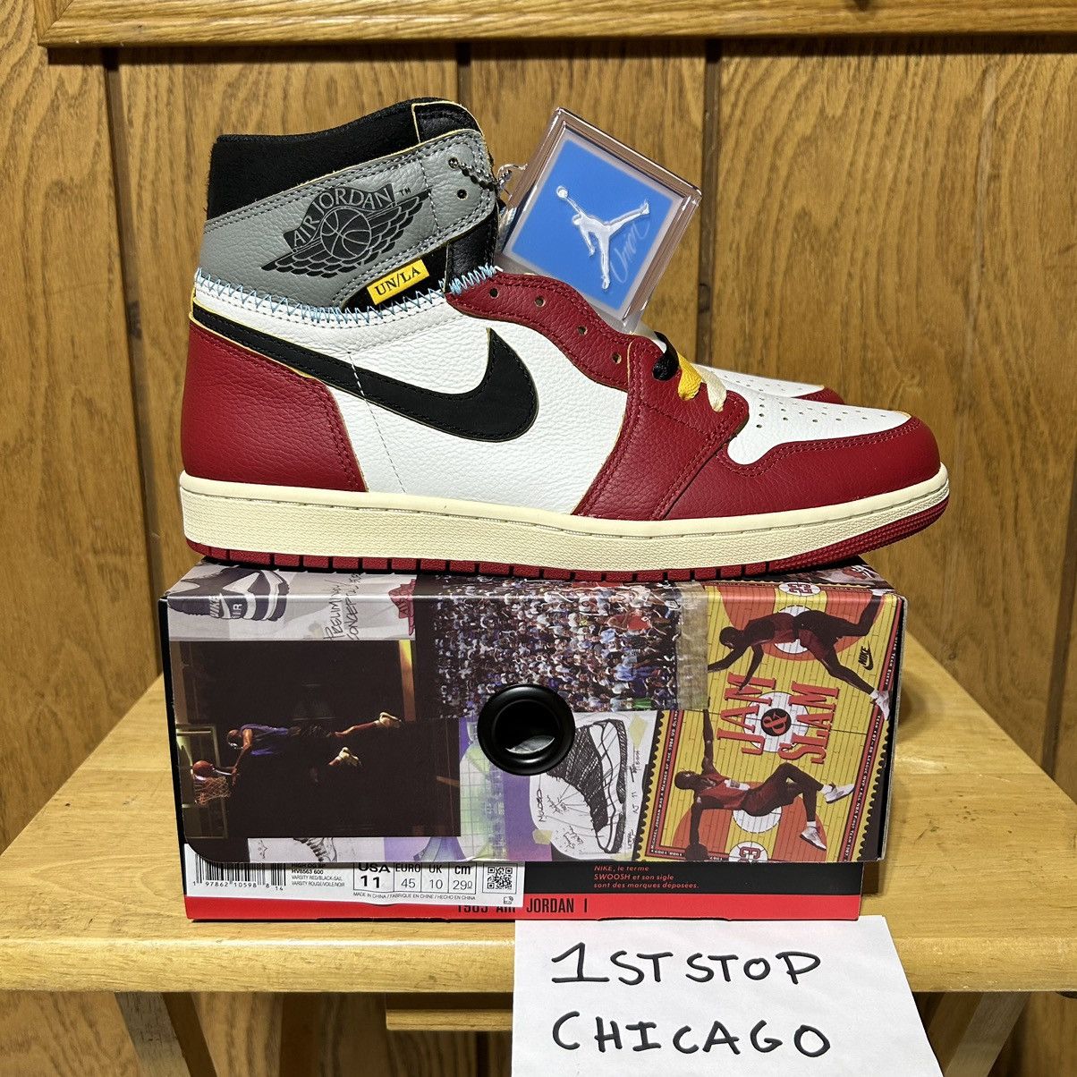 Jordan Brand × Nike × Union LA Union LA Air Jordan 1 Retro OG SP High Chicago Size 11 NEW Size US 11 / EU 44 - 1 Thumbnail