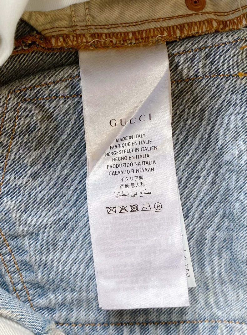 Gucci Gucci Size OS Blue roof-hole denim shorts size OS 2502-Ne Size US 28 / EU 44 - 6 Thumbnail