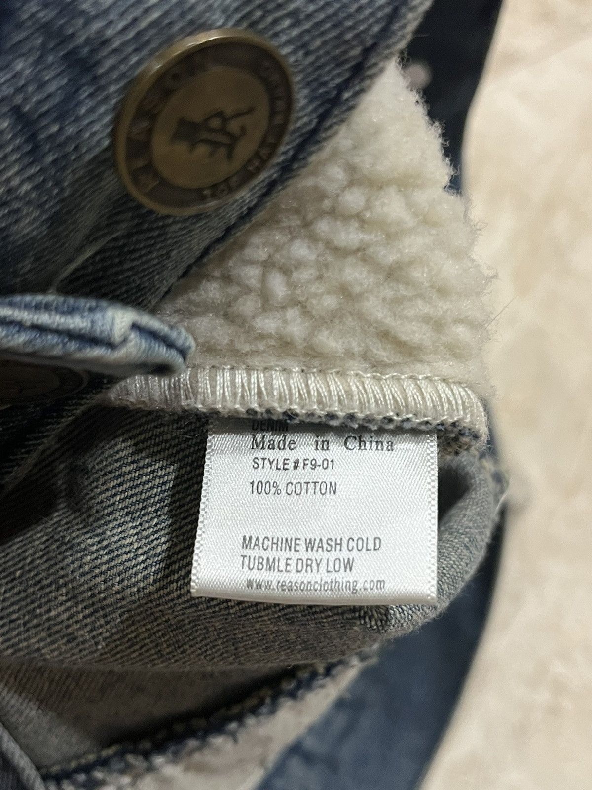 Reason CRAZY Y2K Reason Patched Distressed Denim Jacket Size US S / EU 44-46 / 1 - 20 Thumbnail