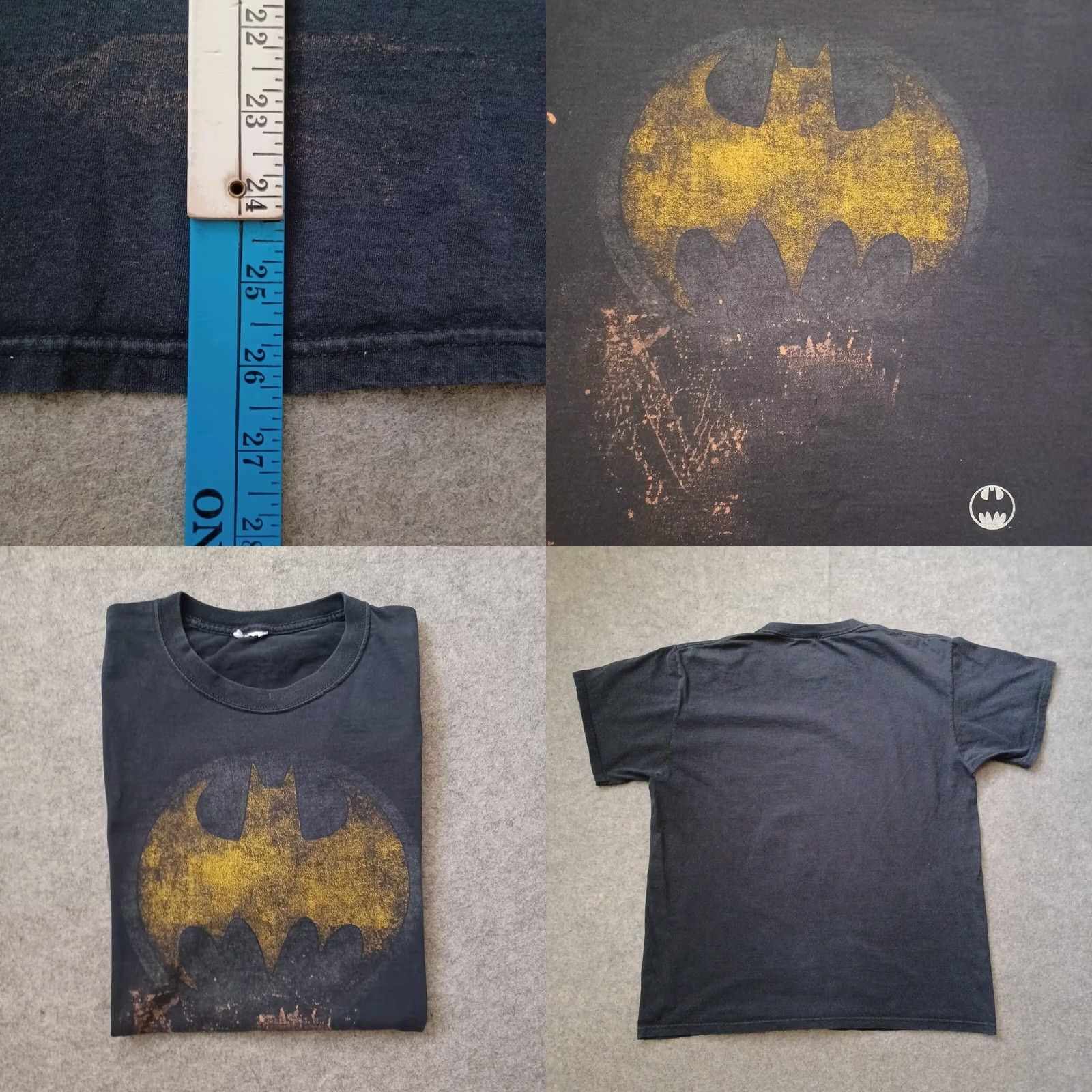 Vintage Batman T Shirt Mens Large Black Graphic Gothic Short Sleeve XL White Cotton Knit Logo Bat Signal Modern Classic Mens Size US XL / EU 56 / 4 - 8 Thumbnail
