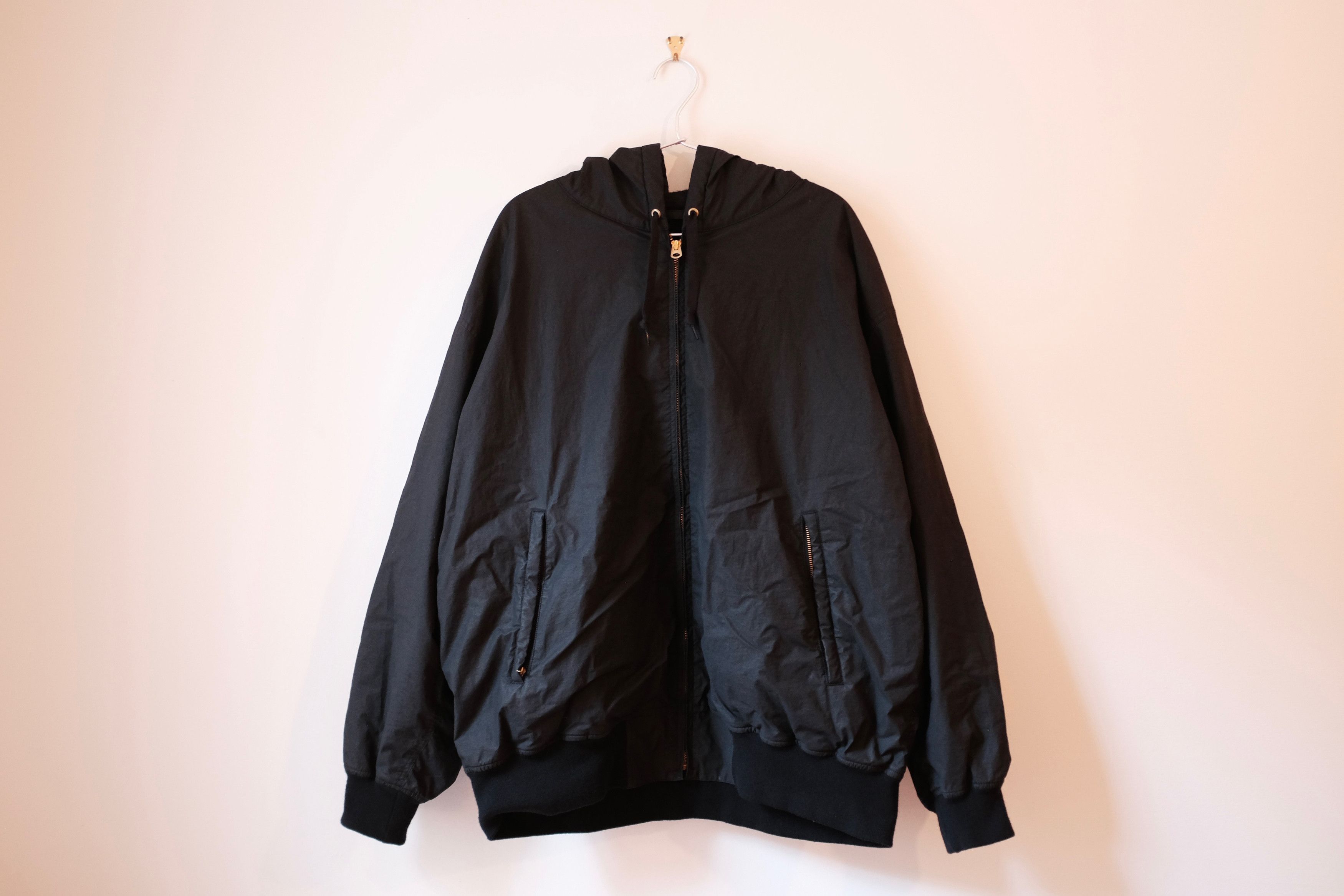 Comoli Cotton Nylon Zip Parka, Black Size US M / EU 48-50 / 2 - 1 Thumbnail