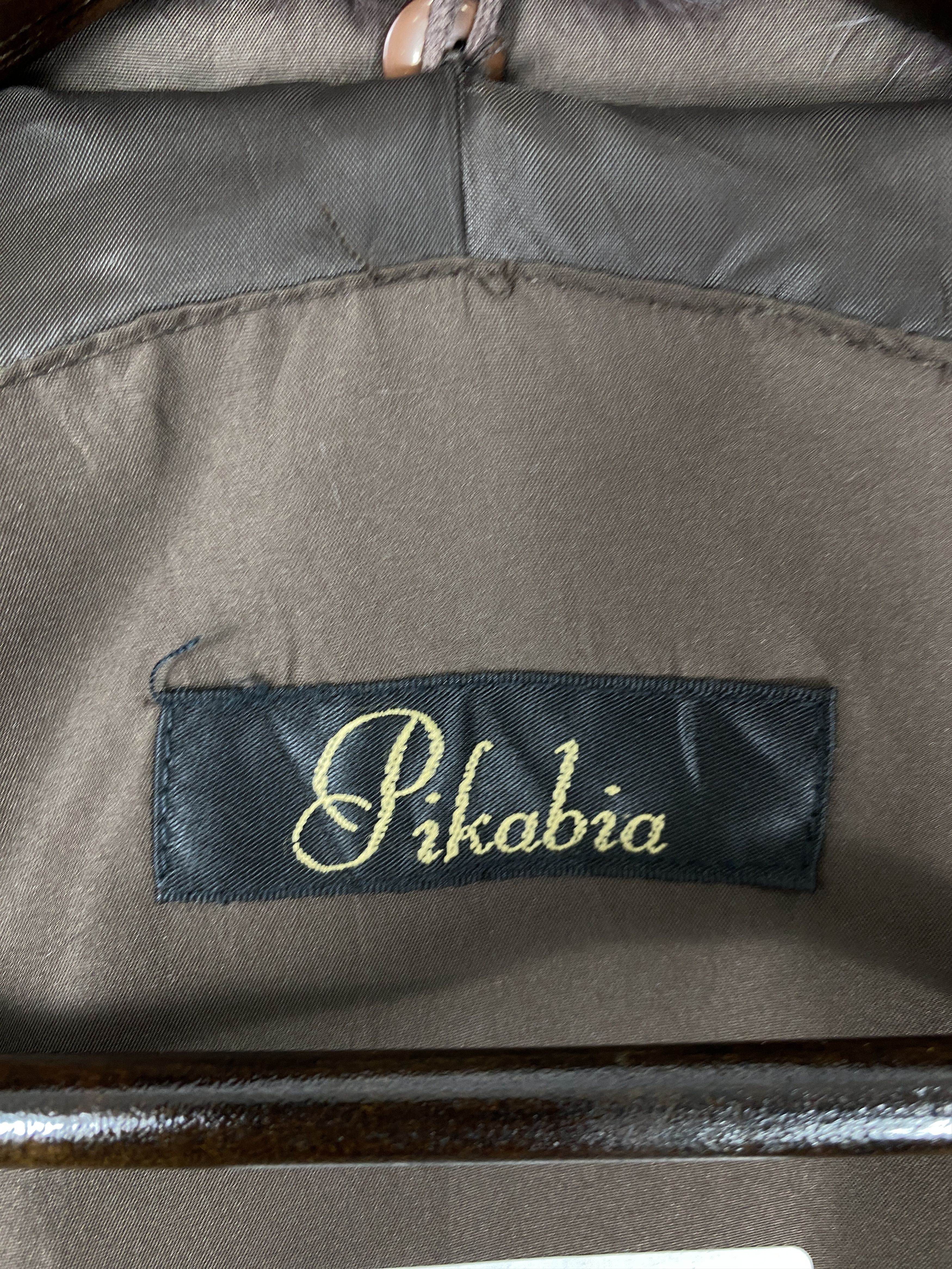 Japanese Brand Vintage Pikabia Fur Collar Quilted Long Jacket J2126 Size S / US 4 / IT 40 - 10 Thumbnail