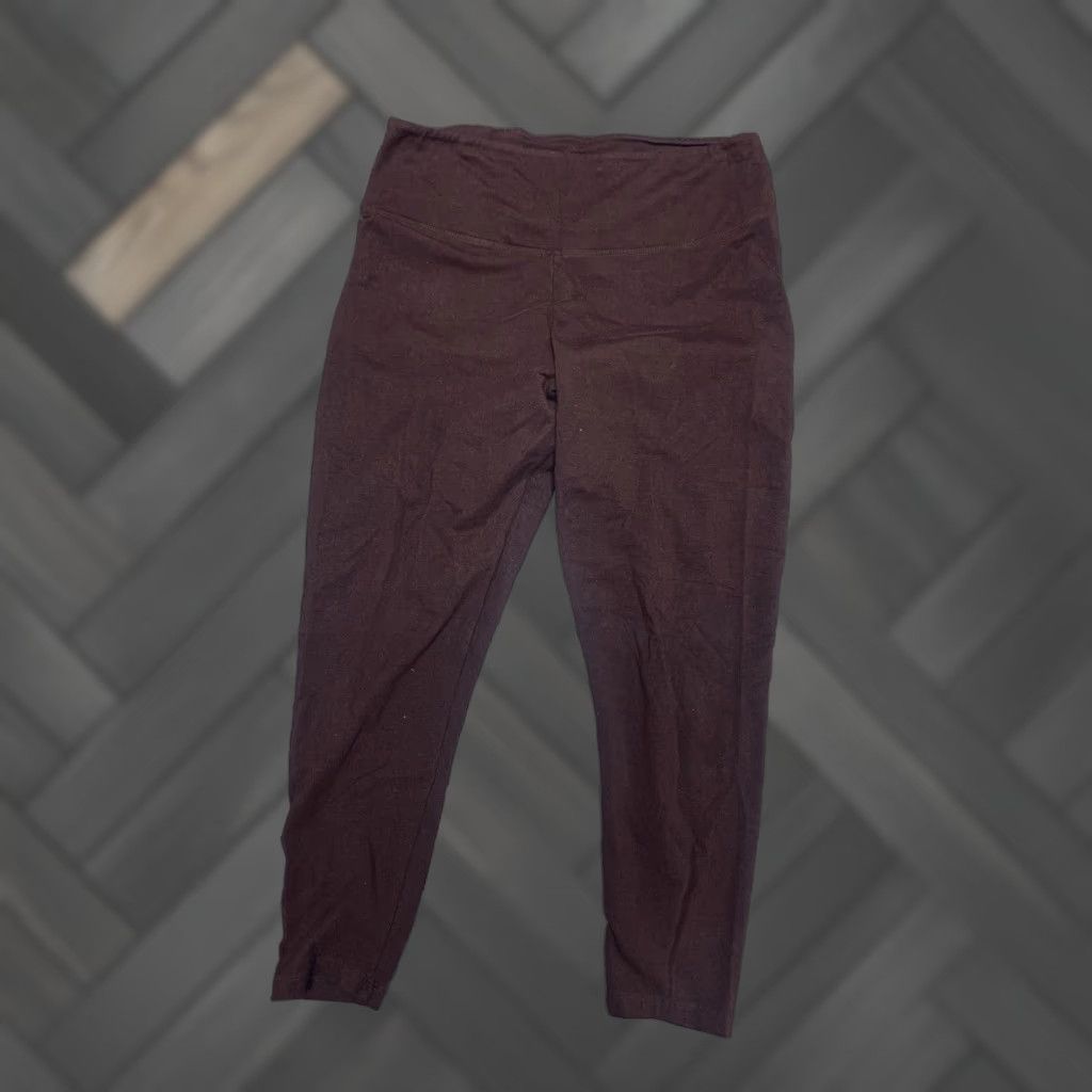 Victoria's Secret VINTAGE Victoria's Secret Pink Legging XL Brown High Waist Full Size 40" / US 18 - 1 Thumbnail