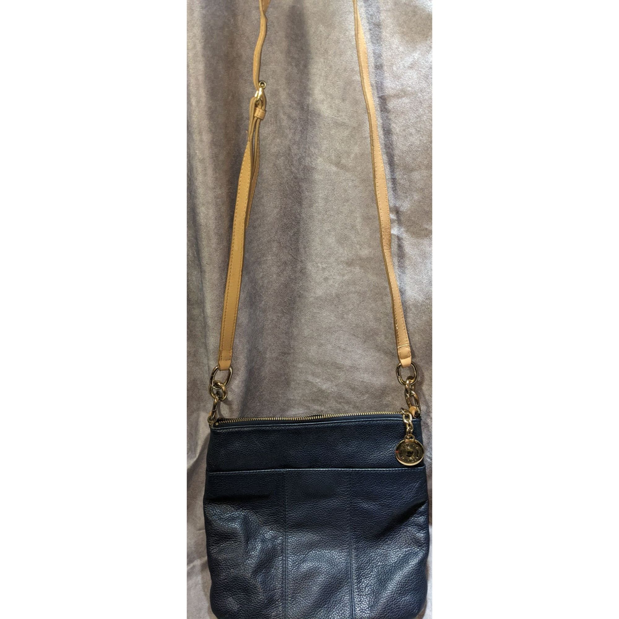 Tommy Hilfiger Preppy Tommy Hilfiger Navy Blue Leather Crossbody Bag With G Size ONE SIZE - 4 Thumbnail