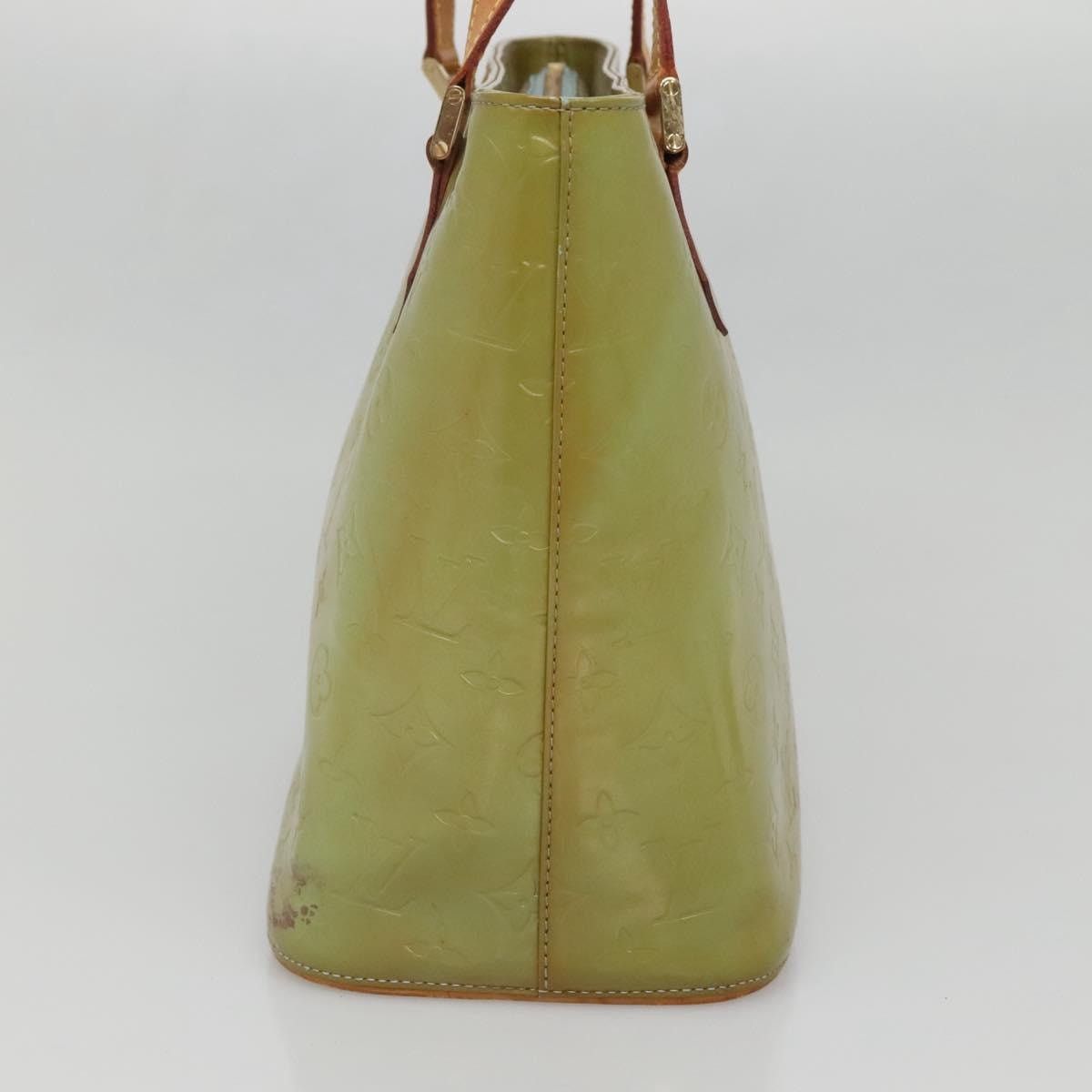 Louis Vuitton LOUIS VUITTON Monogram Vernis Houston Hand Bag Baby Blue Size ONE SIZE - 4 Thumbnail