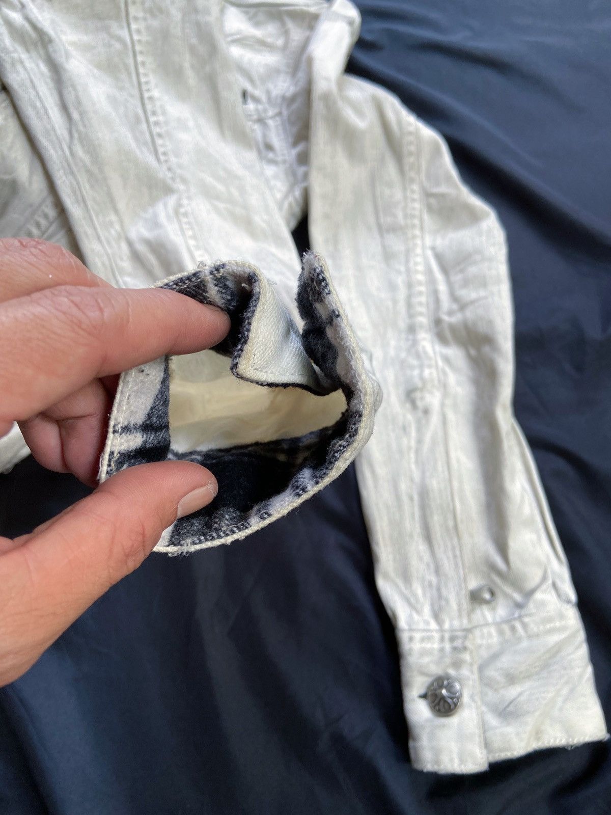 In The Attic IN THE ATTIC PUNK DISTRESSED DENIM JACKET Size US M / EU 48-50 / 2 - 14 Thumbnail