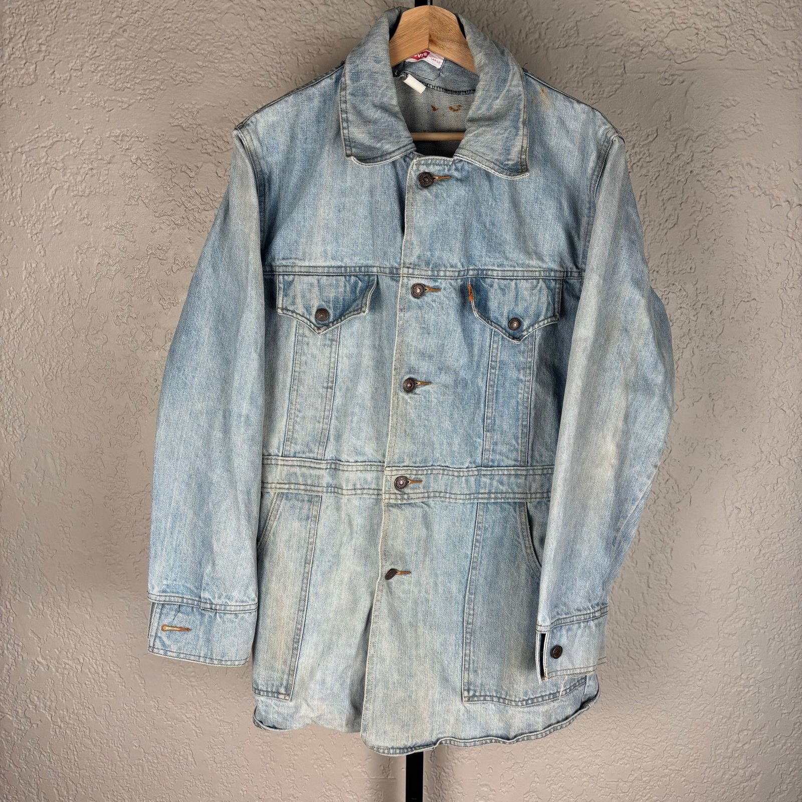 Levi's Levis 1970s Orange Tab Denim Split Tail 70671 Wmn Lrg Jacket Size L / US 10 / IT 46 - 1 Thumbnail