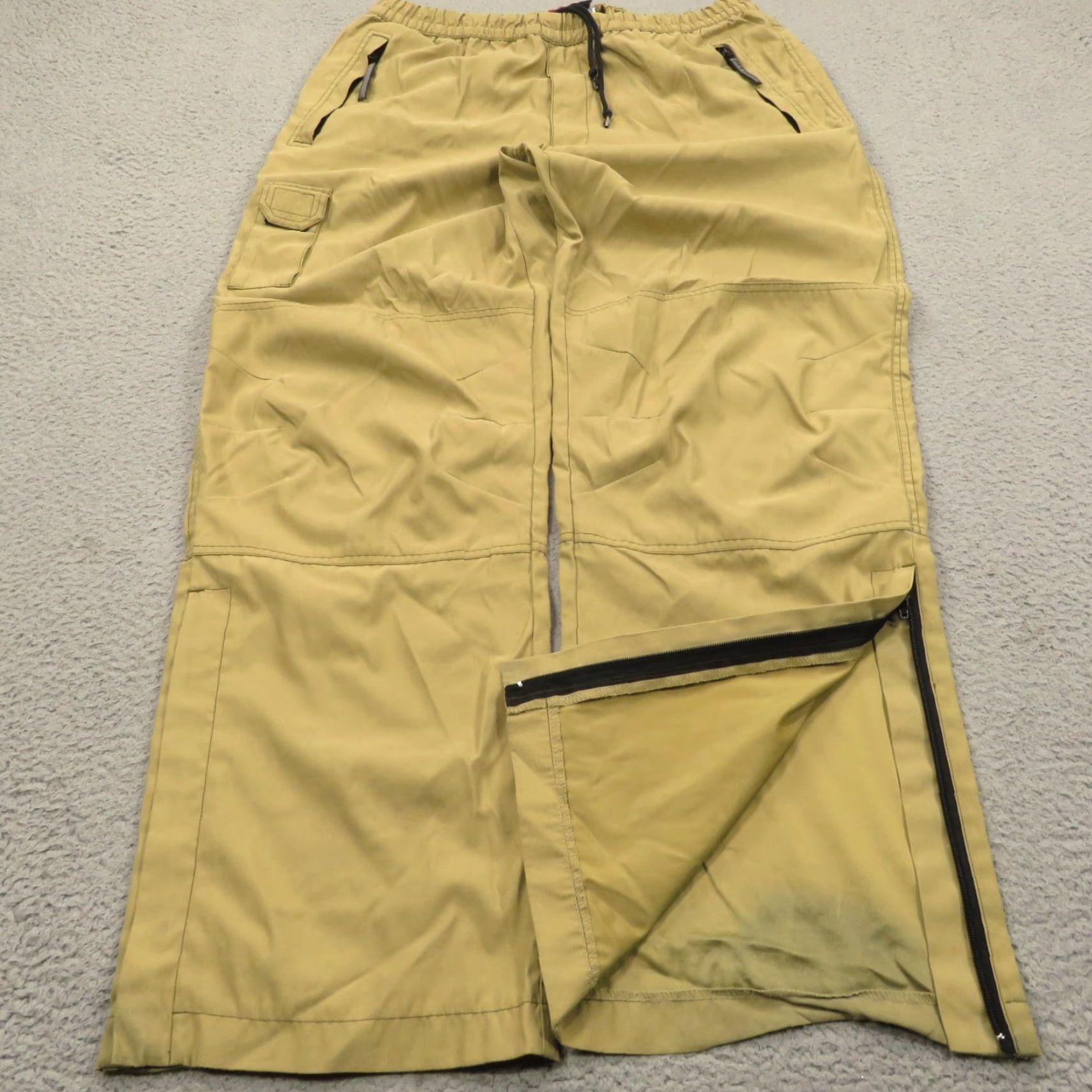 Guess VINTAGE Baggy Cargo Pants Mens Large 90s Grunge Wide-Leg Beige GUESS Cargo Pocket 5-Pocket Size US 33 - 7 Thumbnail