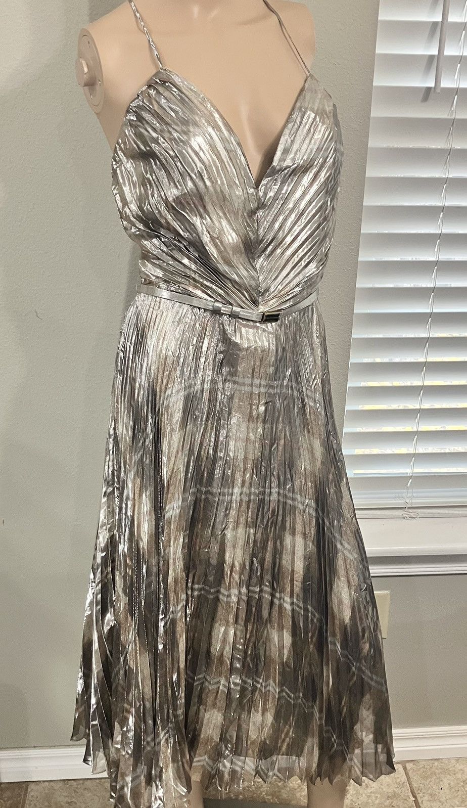 Ralph Lauren NWT Ralph Lauren Purple Label Plaid Pleated Silk Size 2 Size XS / US 0-2 / IT 36-38 - 3 Thumbnail