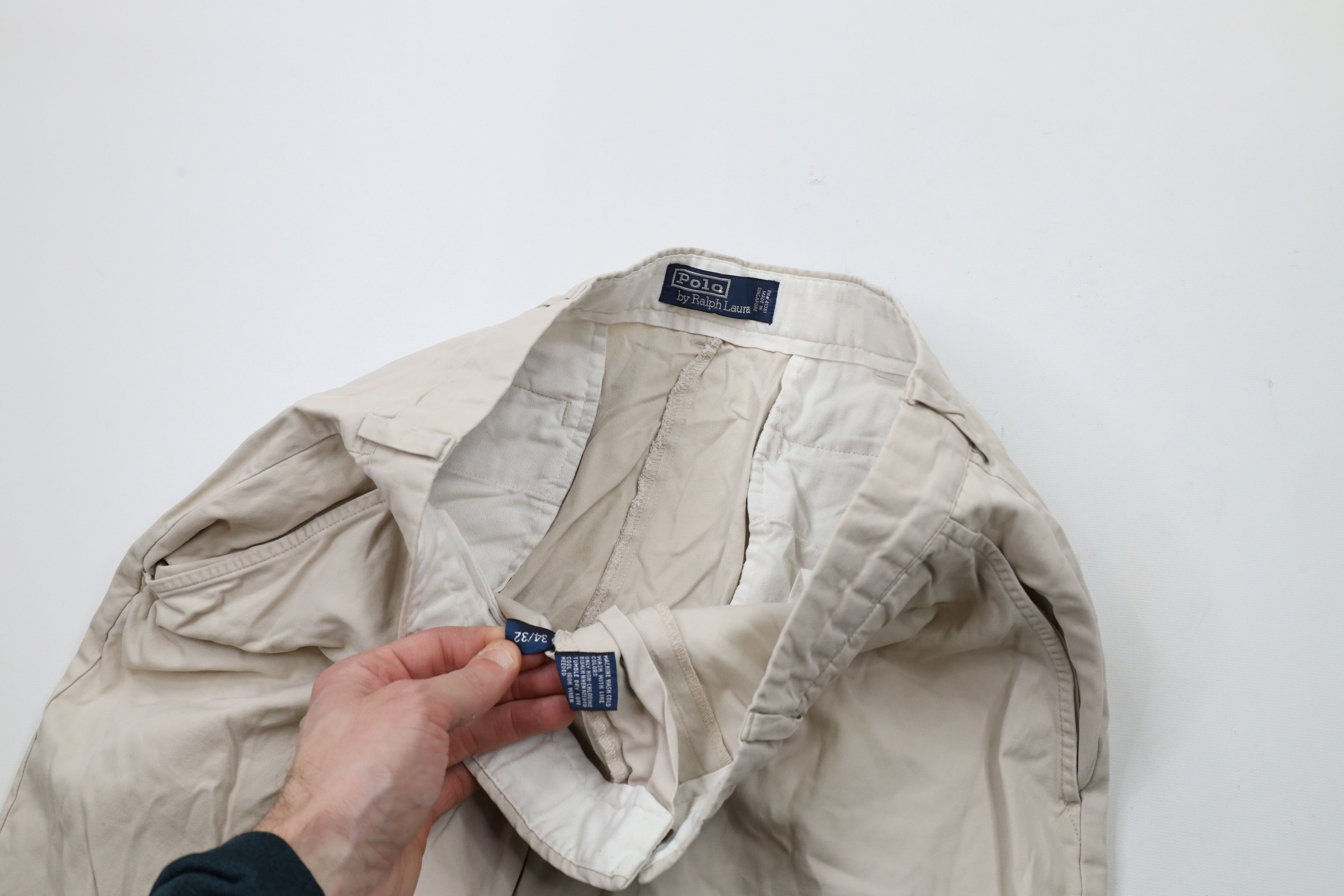 Ralph Lauren × Vintage Vintage 90s Ralph Lauren Cotton Chino Pants Trousers Size US 34 / EU 50 - 7 Thumbnail