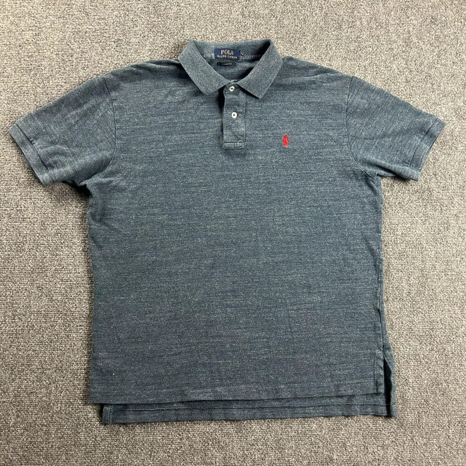 Polo Ralph Lauren Polo Ralph Lauren Polo Shirt Men XL Classic Fit Speckled Size US XL / EU 56 / 4 - 1 Thumbnail
