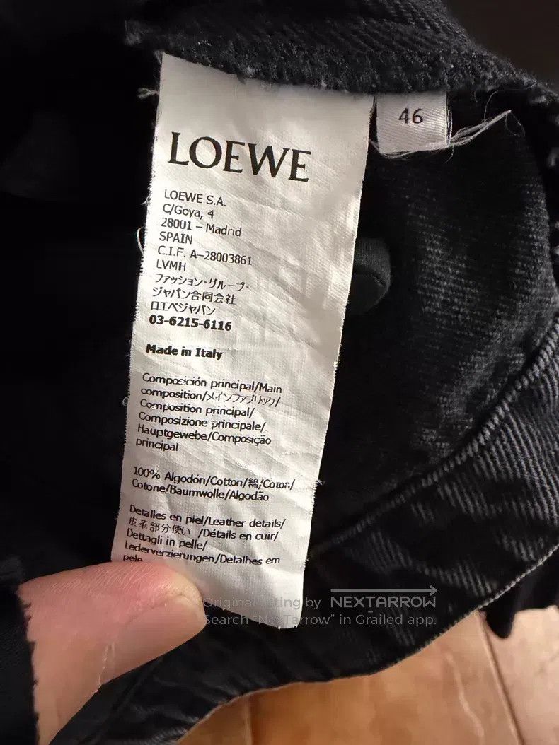 Loewe Loewe Black Washed Denim Work Jacket Size US S / EU 44-46 / 1 - 5 Thumbnail