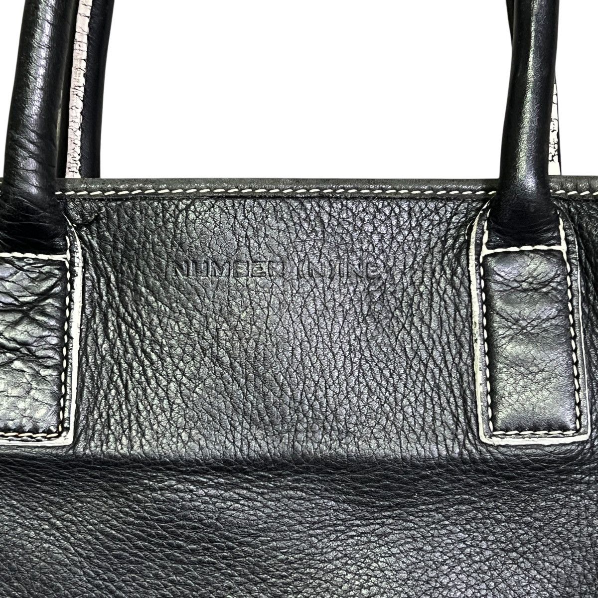 Number (N)ine NUMBER (N)INE 2000's Archive Leather Expandable Tote Bag Size ONE SIZE - 2 Thumbnail
