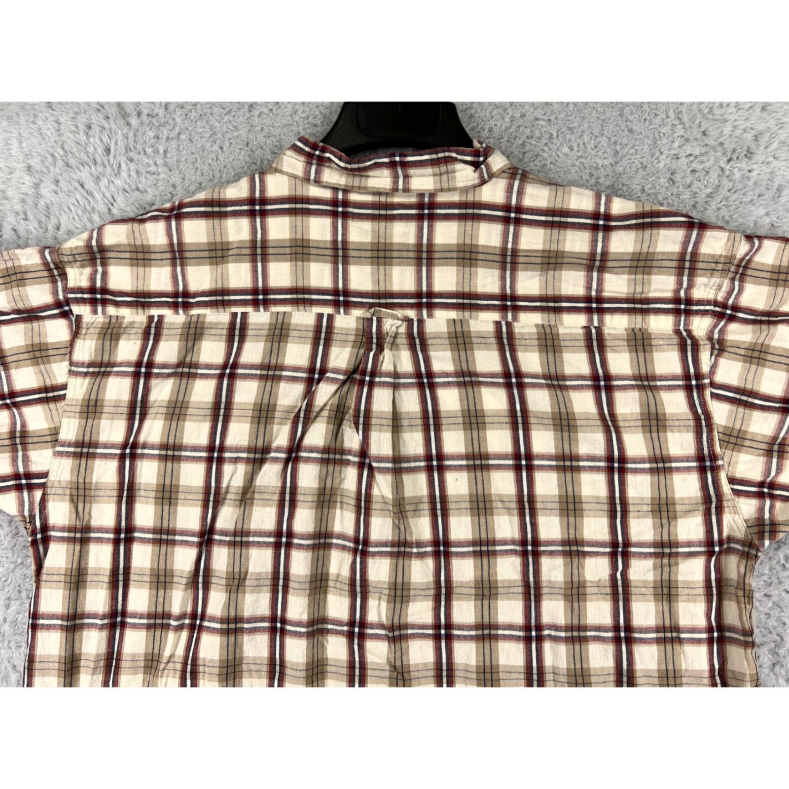 Big Dogs VINTAGE Big Dogs Shirt Mens 2XL Beige Plaid 100% Cotton Button-Up Pocket Collared Slim Fit 90s Theme Mens Size US XXL / EU 58 / 5 - 6 Thumbnail