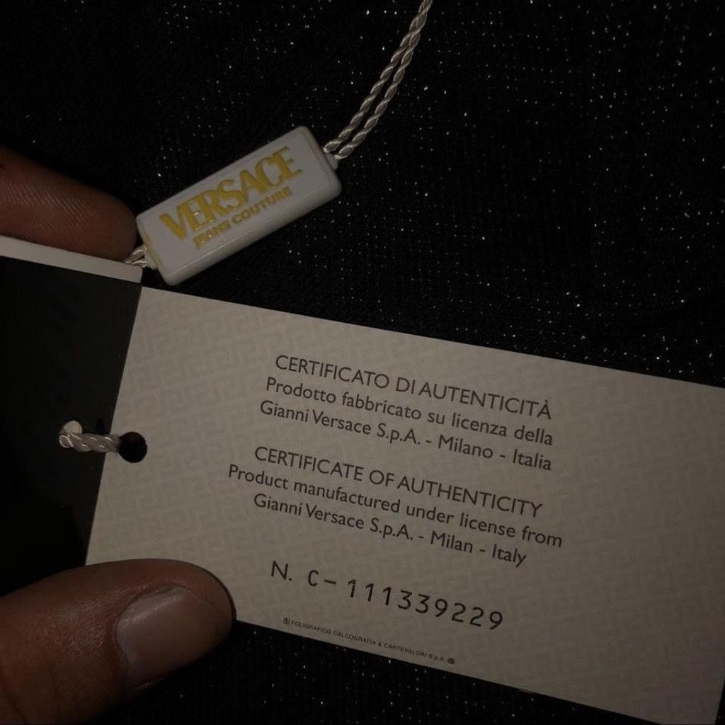 Versace Jeans Couture Versace Jeans Couture Black Jean Jacket Size XS Size XS / US 0-2 / IT 36-38 - 6 Thumbnail