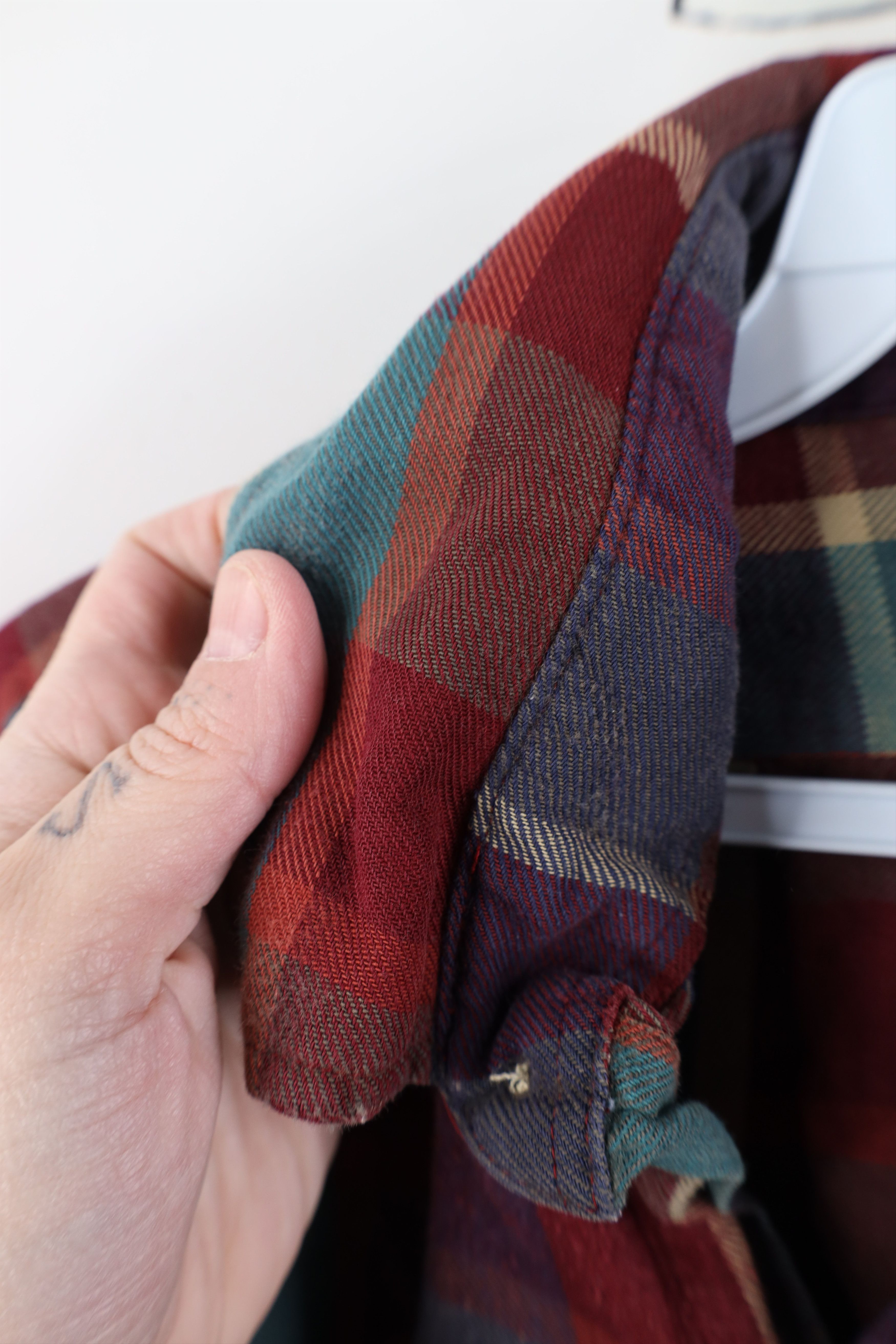Vintage Vintage 70s Streetwear Yarn Dye Flannel Button Down Shirt Size US L / EU 52-54 / 3 - 6 Thumbnail