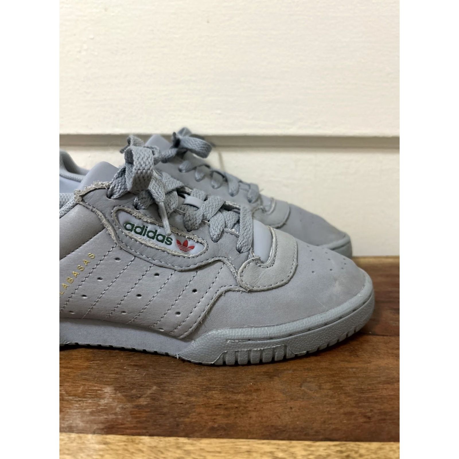 Adidas Adidas Yeezy Powerphase Men Grey Low Top Lace Up Sneakers CG6422 5 US 4.5 UK 37.5 EU Casual Activewear 2017 Vintage No Womens Mens Girls Boys Size US 5 / IT 35 - 3 Thumbnail
