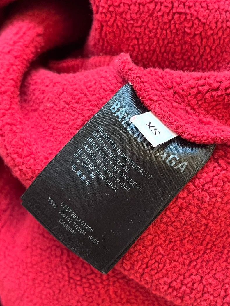 Balenciaga Balenciaga Red Logo Embroidered Sweatshirt - dmc Size US XS / EU 42 / 0 - 1 Thumbnail