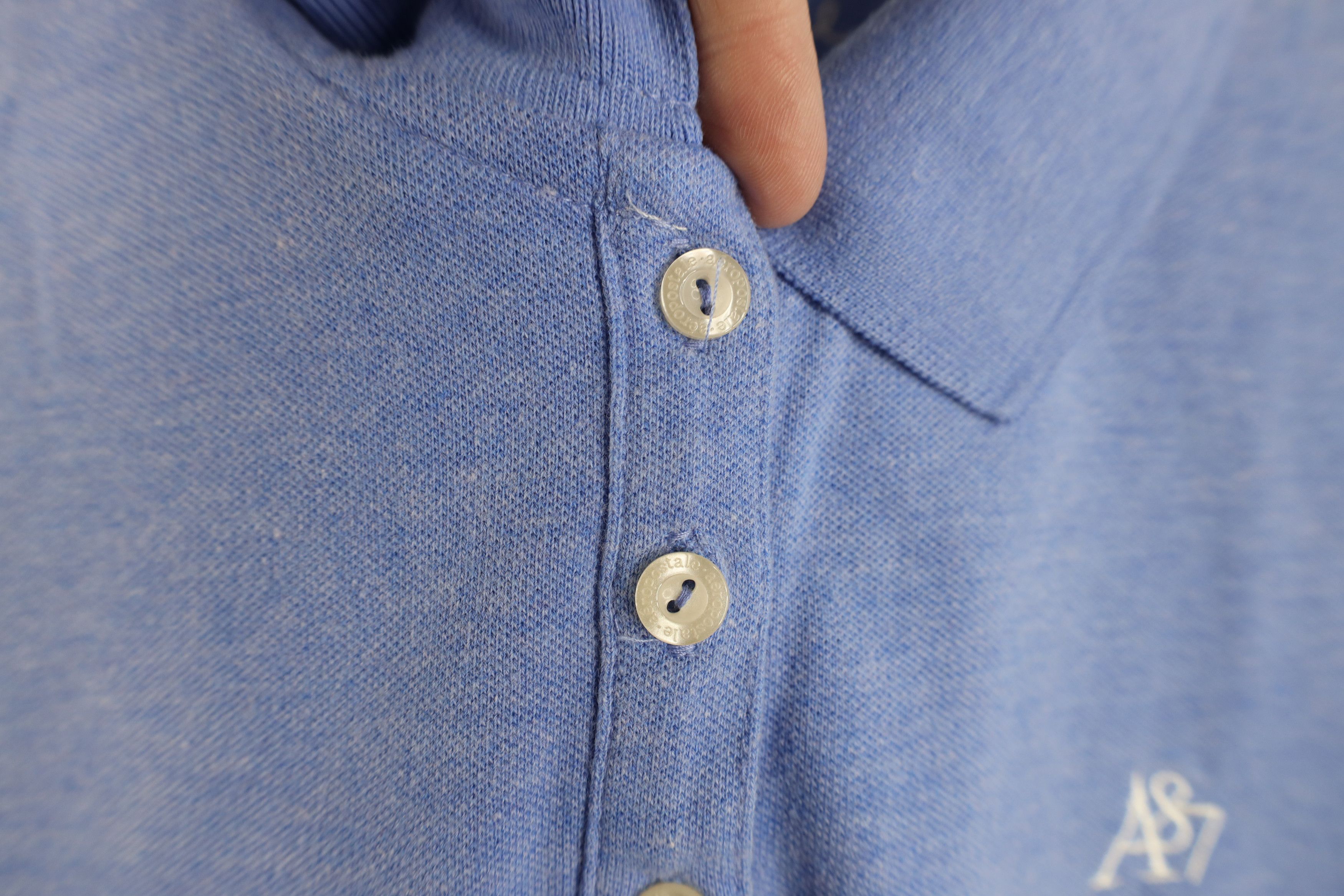 Aeropostale Vintage Y2K Aeropostale Collared Polo Shirt Heather Blue Size L / US 10 / IT 46 - 5 Thumbnail