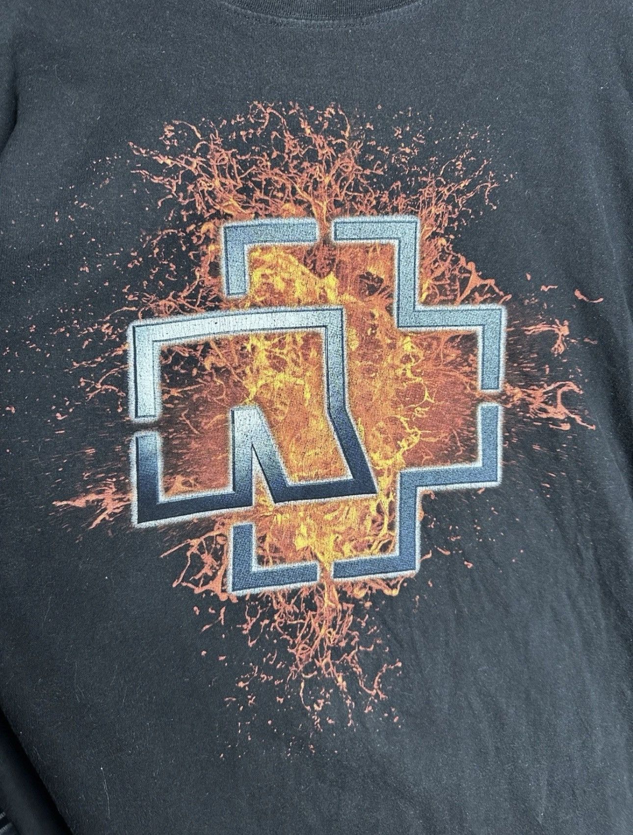 Other Vintage Rammstein Die Sonne Burn Over Print Shirt Band Tee Size US XL / EU 56 / 4 - 4 Thumbnail