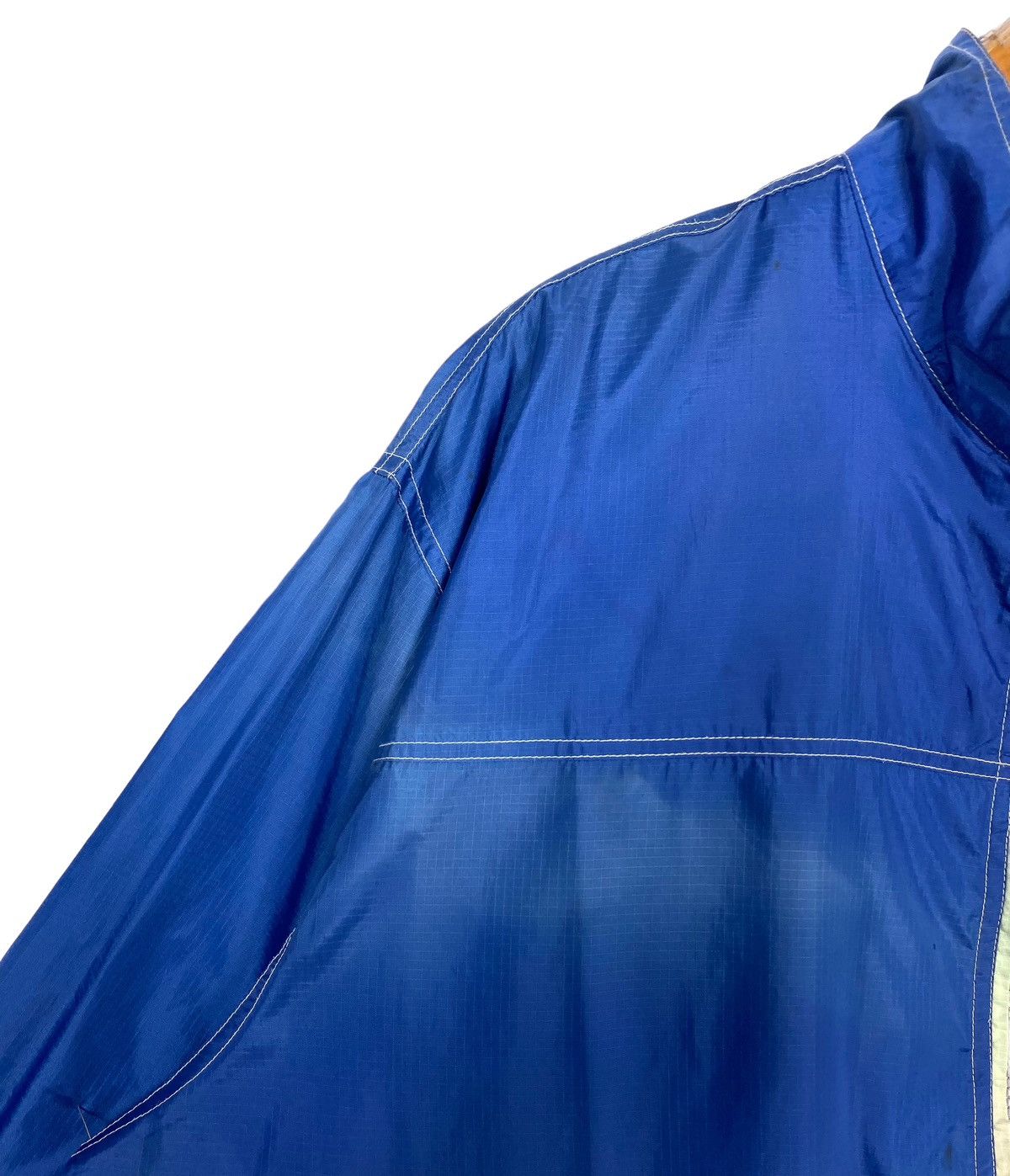 Japanese Brand Rare‼️ Vintage Sunfaded Nissan Blue Stage Zipper Jacket Size US L / EU 52-54 / 3 - 8 Thumbnail
