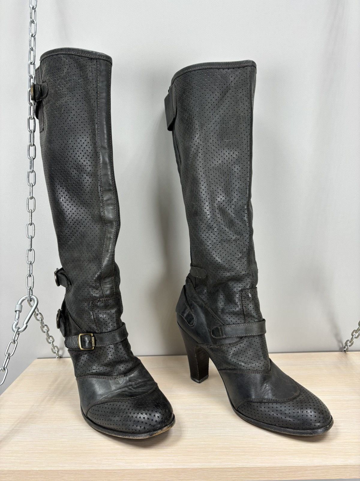 Belstaff Womens boots Belstaff Size 39 Color Gray/Black Size US 9 / IT 39 - 2 Thumbnail