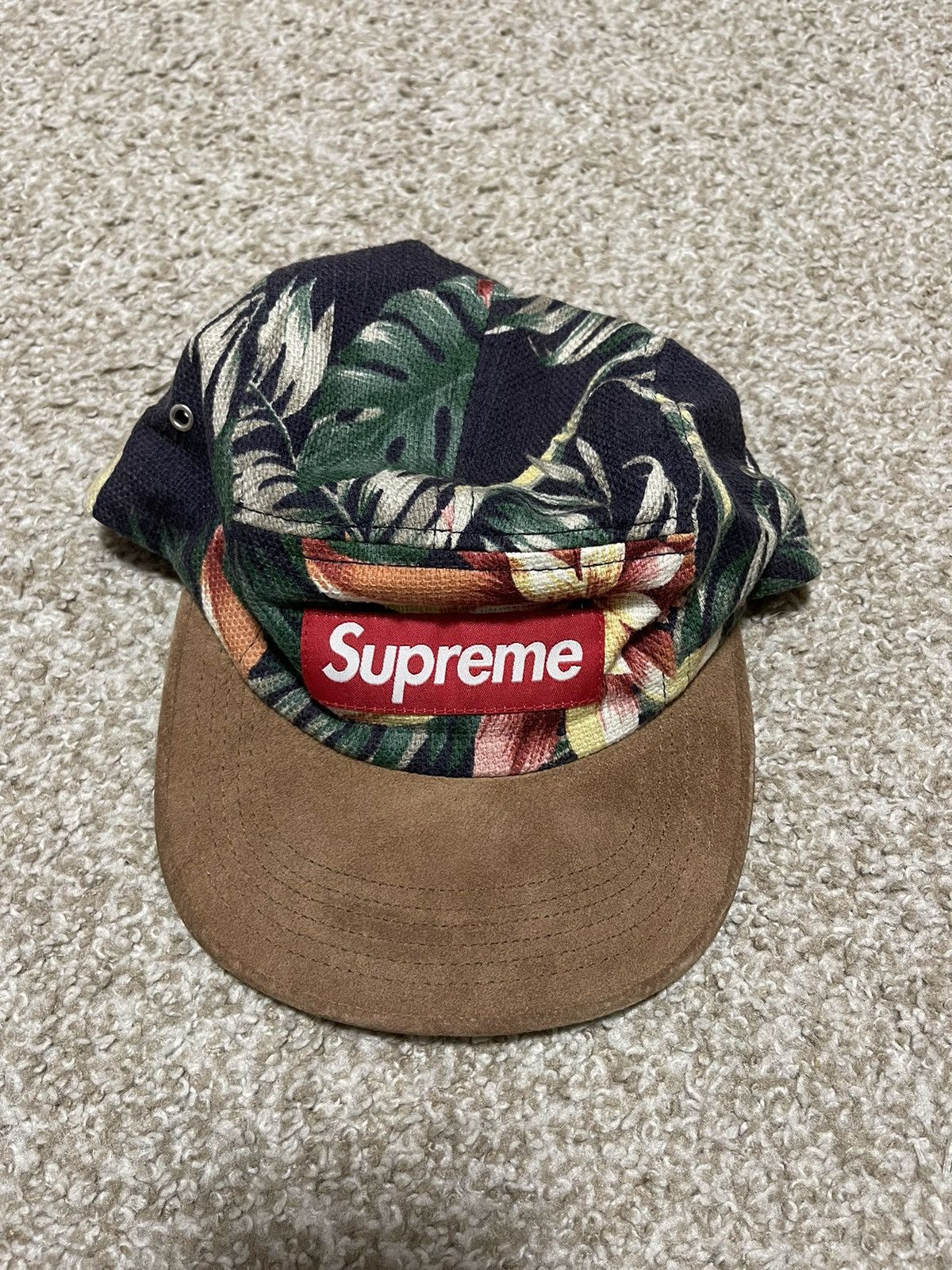Supreme Supreme SS12 Floral Camp Cap Suede Brim | Grailed