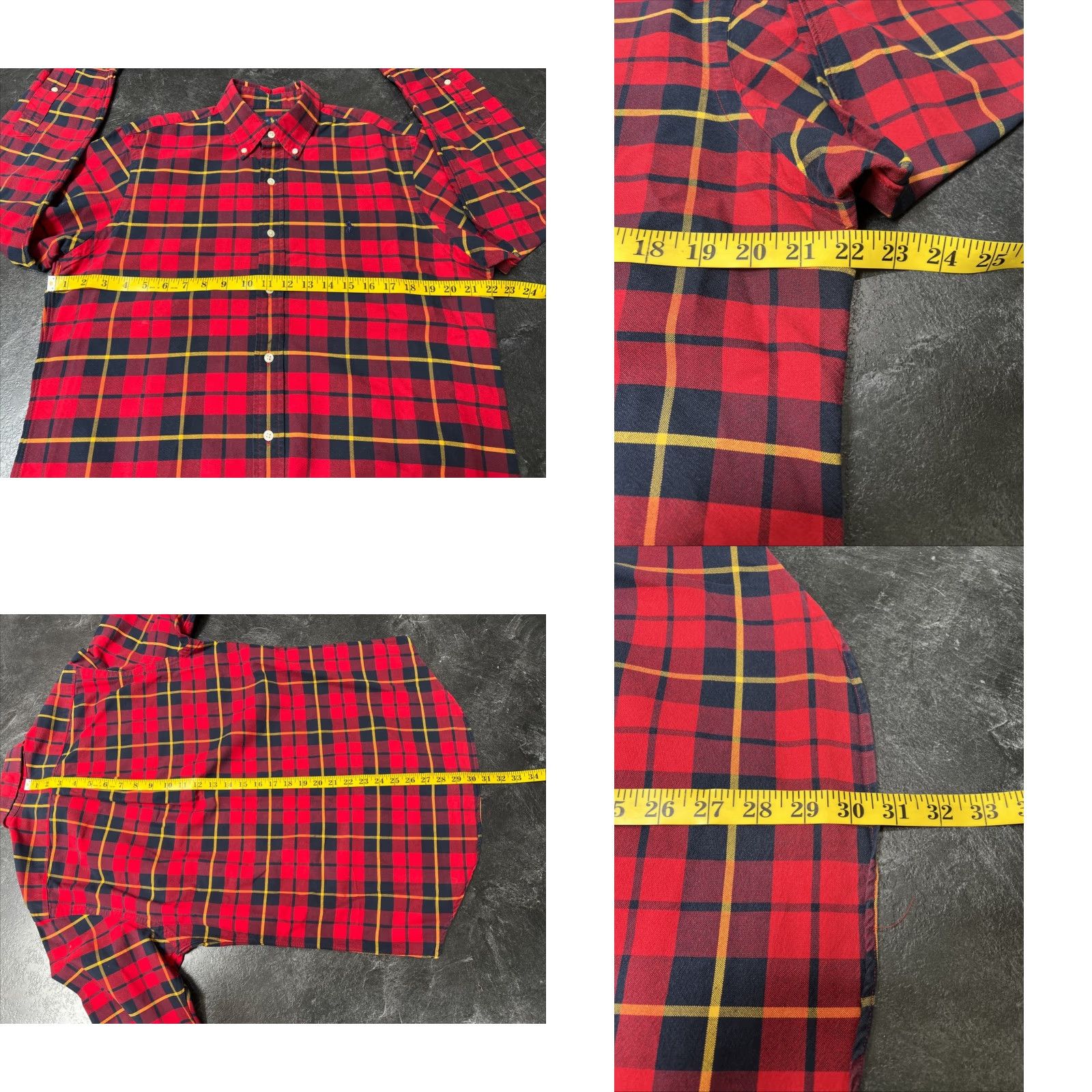 Polo Ralph Lauren Polo Ralph Lauren Men Regular Medium Red Plaid Long Sleeve Button-Up Shirt Size US M / EU 48-50 / 2 - 8 Thumbnail