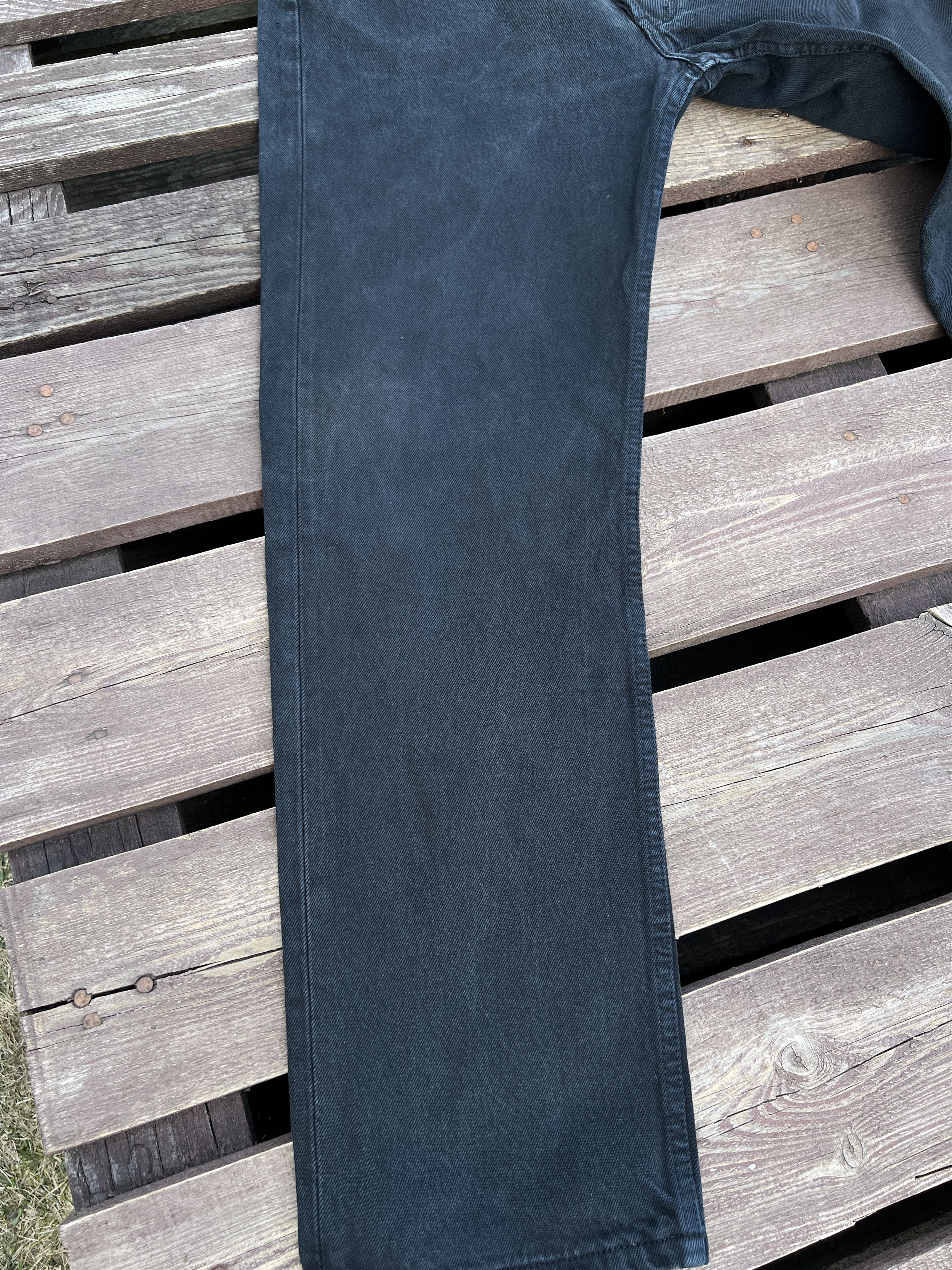 Levi's Vintage 90s Levis 501 Made in Hungary Black Denim Jeans Size US 34 / EU 50 - 12 Thumbnail