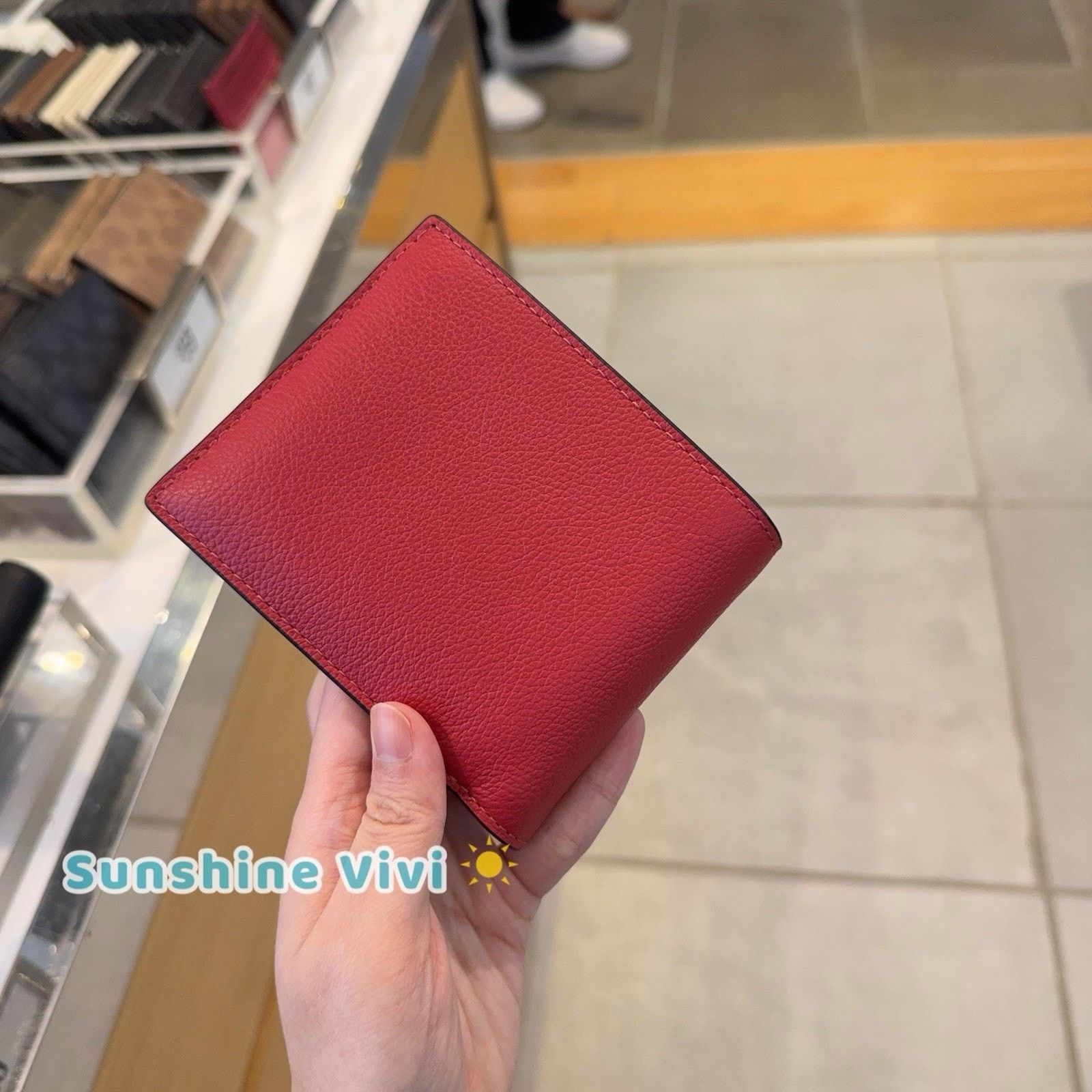 Coach NWT COACH CR911 Men's 3-In-1 Wallet Leather True red Size ONE SIZE - 6 Thumbnail