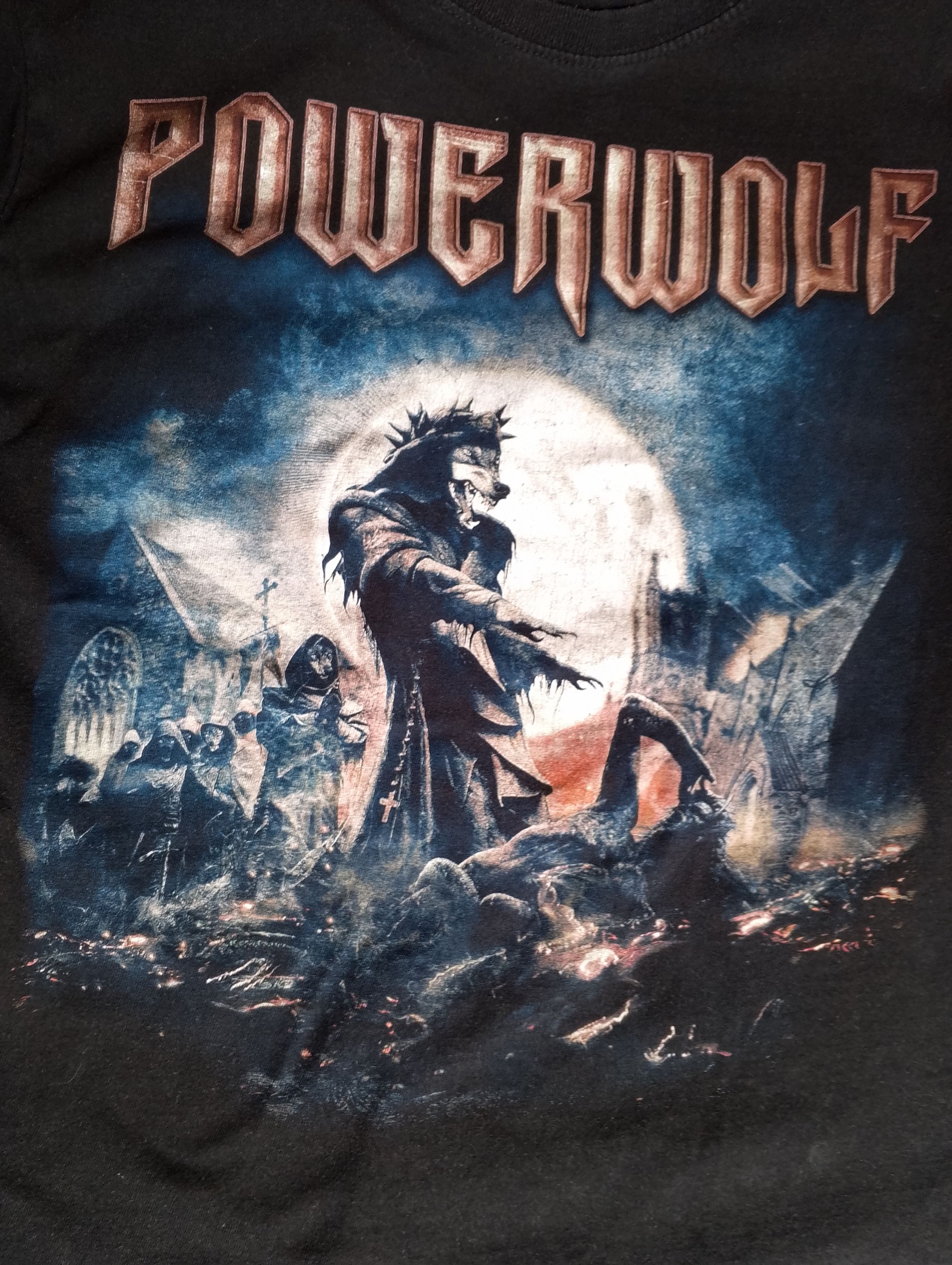 Band Tees Powerwolf T Shirt Metal Tee Iron Maiden Megadeath Size US M / EU 48-50 / 2 - 3 Thumbnail