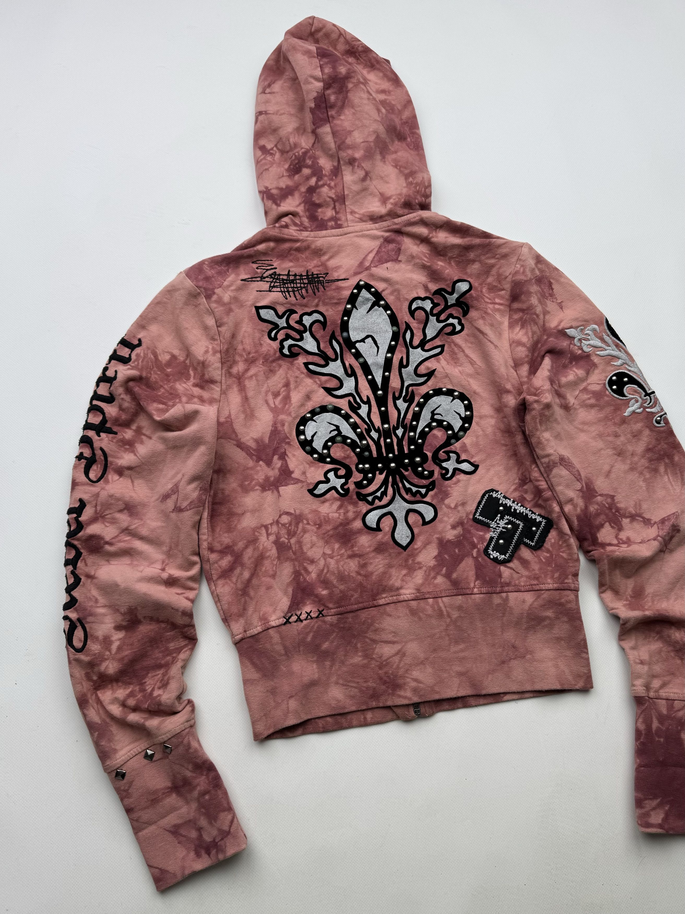 Vintage 90's Cropped Hoodie B58(V442)E2 Size L / US 10 / IT 46 - 7 Thumbnail