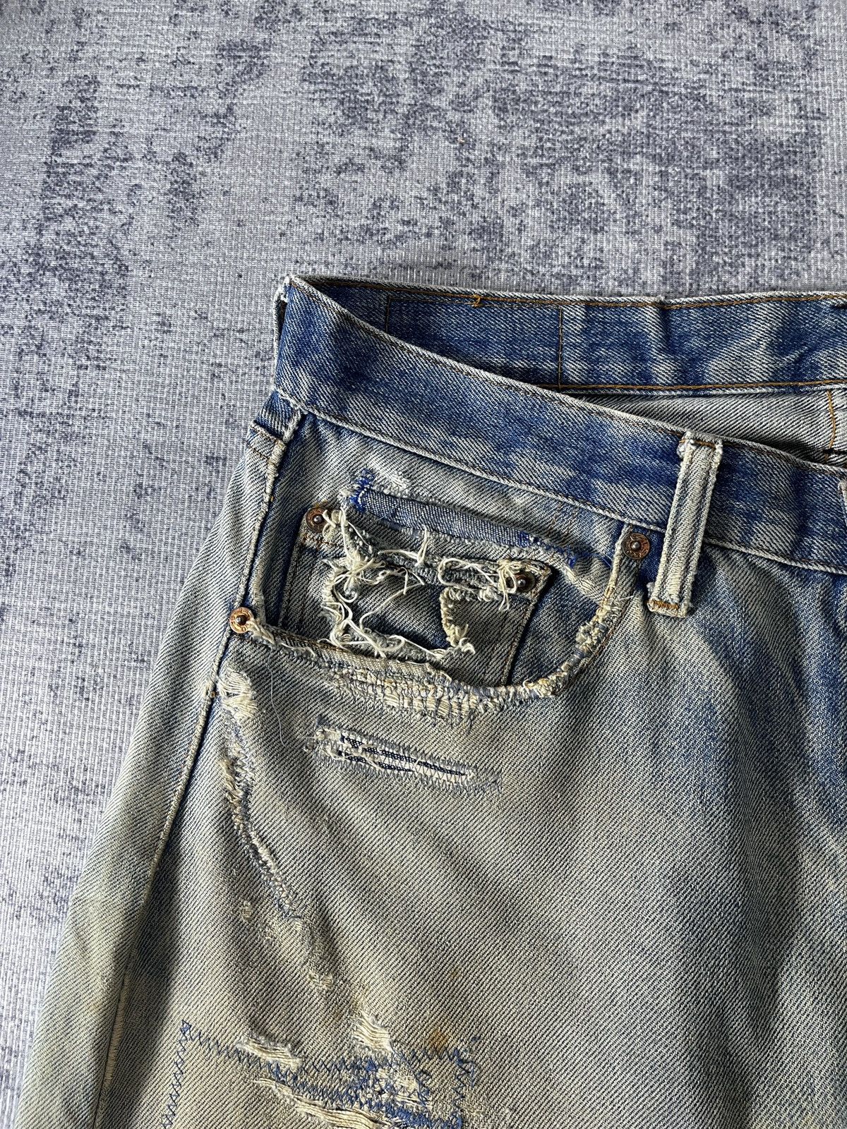 Levi's LEVIS 66 501 DISTRESSED SELVEDGE 60/70s Size US 34 / EU 50 - 5 Thumbnail