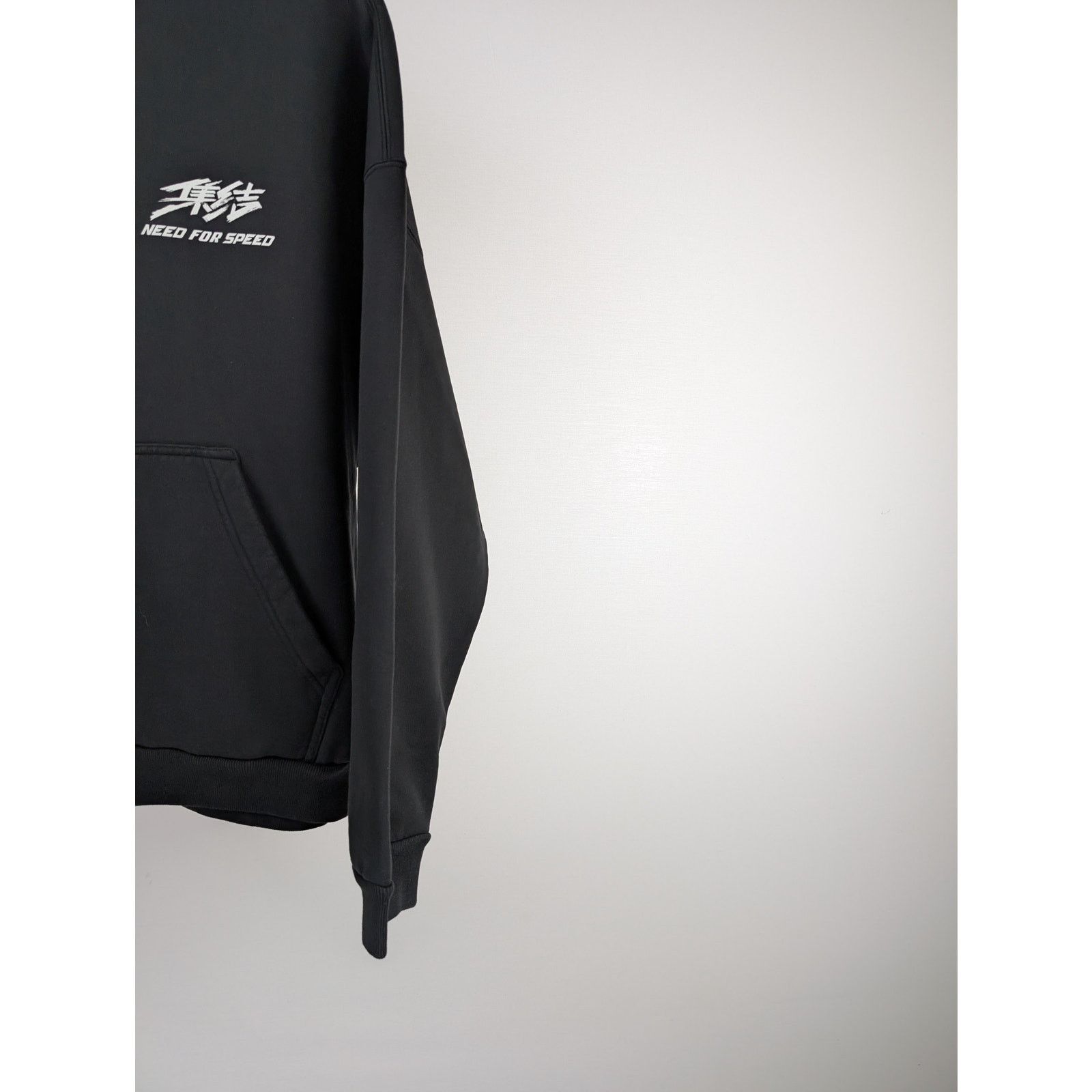 Balenciaga o1rshd1 Need for Speed Tape Fit Zip-up Hoodie in Black Size US L / EU 52-54 / 3 - 6 Thumbnail