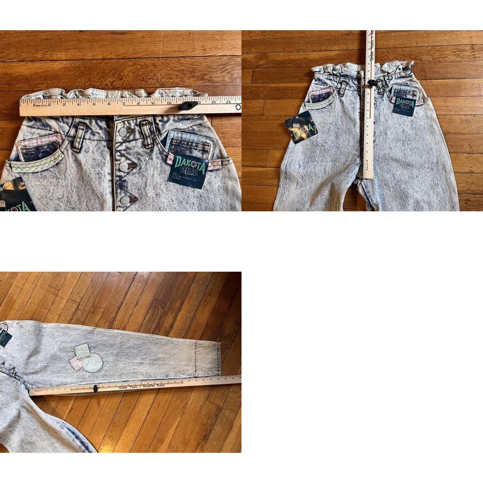 Vintage VINTAGE Dakota Blue Jeans High Waist Juniors 9 Blue Acid Wash 80s Retro 90s Grunge Hipster USA Womens Size 30" / US 8 / IT 44 - 10 Thumbnail