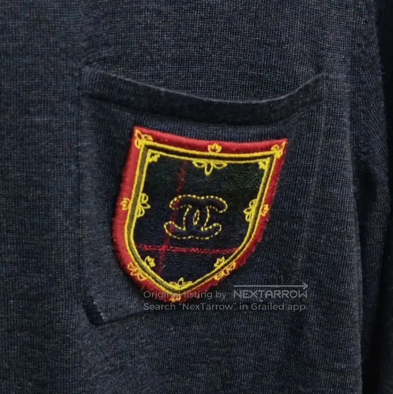 Chanel Chanel Navy Wool Long Sleeve Dress . Size S / US 4 / IT 40 - 9 Thumbnail