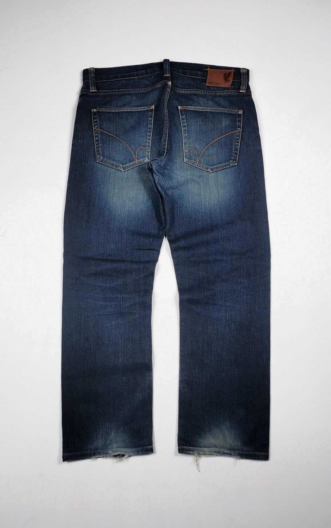 Japanese Brand Selvedge Back Number Japan Tight Straight Ankle Jeans Size US 34 / EU 50 - 6 Thumbnail