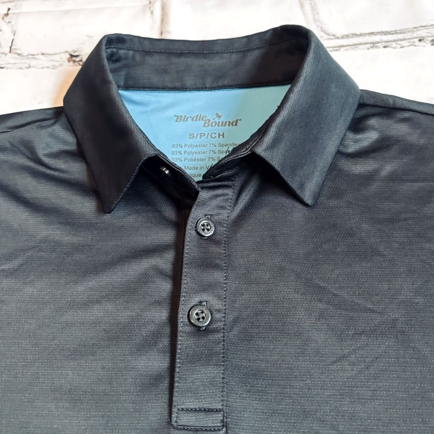 Vintage VINTAGE NWOT Mens Bad Birdie Golf Polo Shirt Black Polyester Stretch sz Small Size US S / EU 44-46 / 1 - 5 Thumbnail