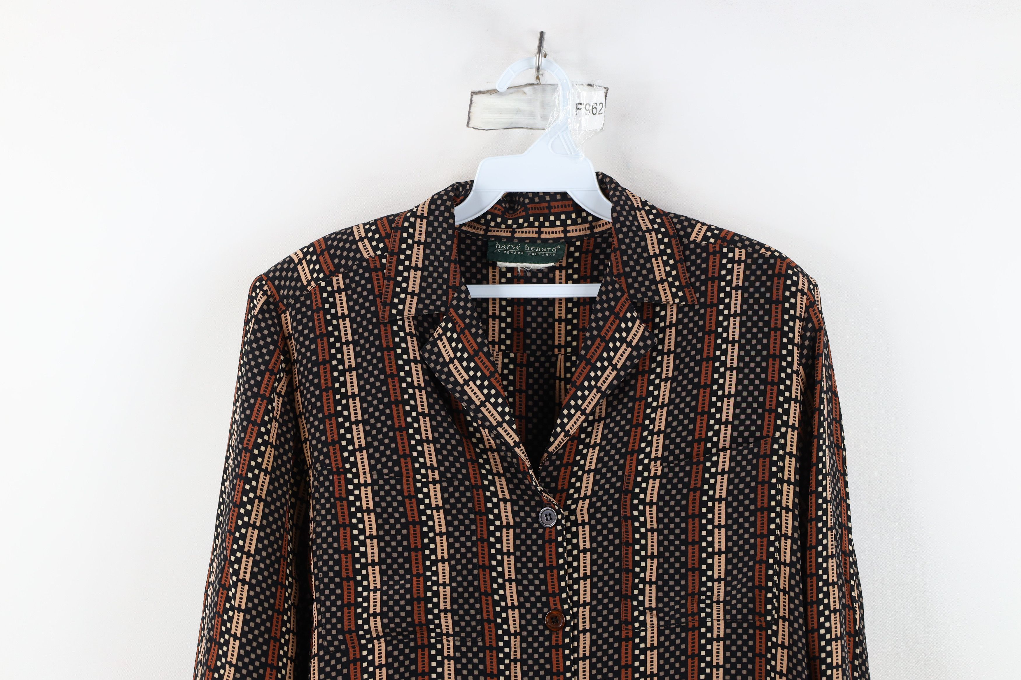 Vintage Vintage 90s Streetwear Ladder Camp Collar Button Shirt Size M / US 6-8 / IT 42-44 - 2 Thumbnail