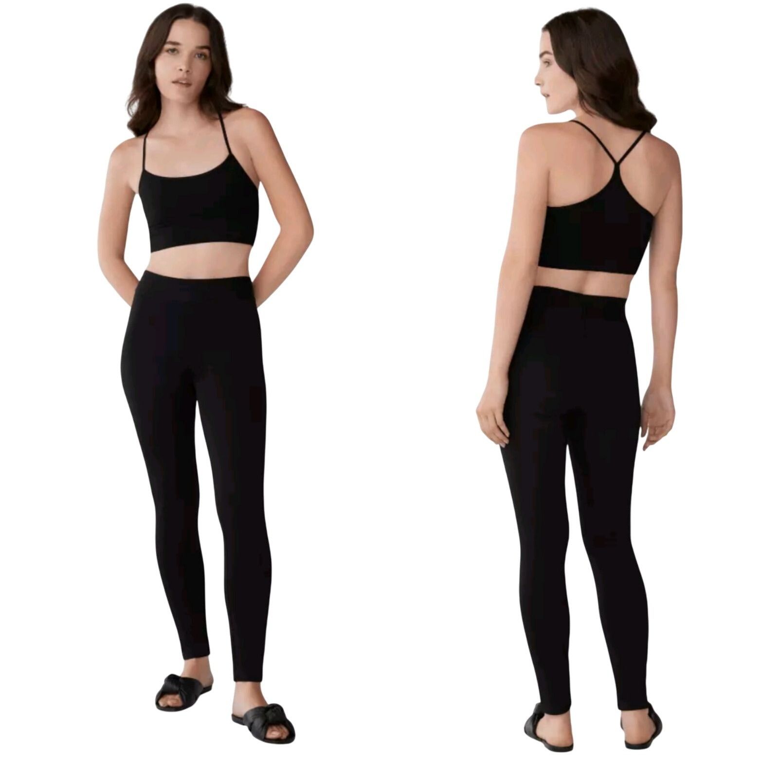 Designer Revolves BCBGMAXAZRIA Faux Suede High-Waisted Mason Leggings Size 30" / US 8 / IT 44 - 11 Thumbnail