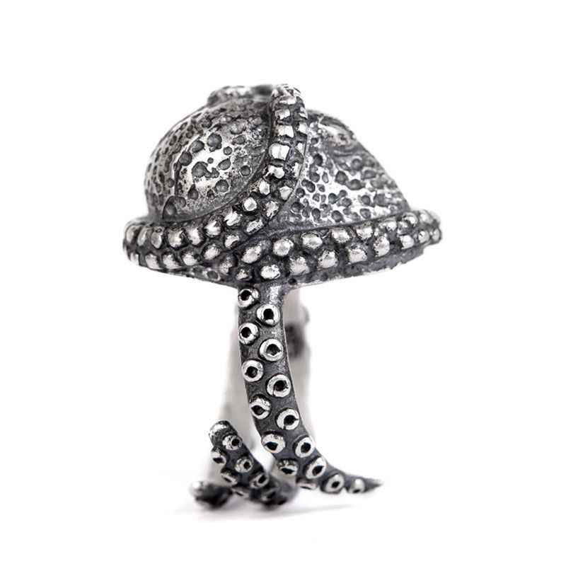 Jewelry Octopus Crazy Jewelry Rings Open Chrome Ring (Size 7-13) Size ONE SIZE - 6 Thumbnail