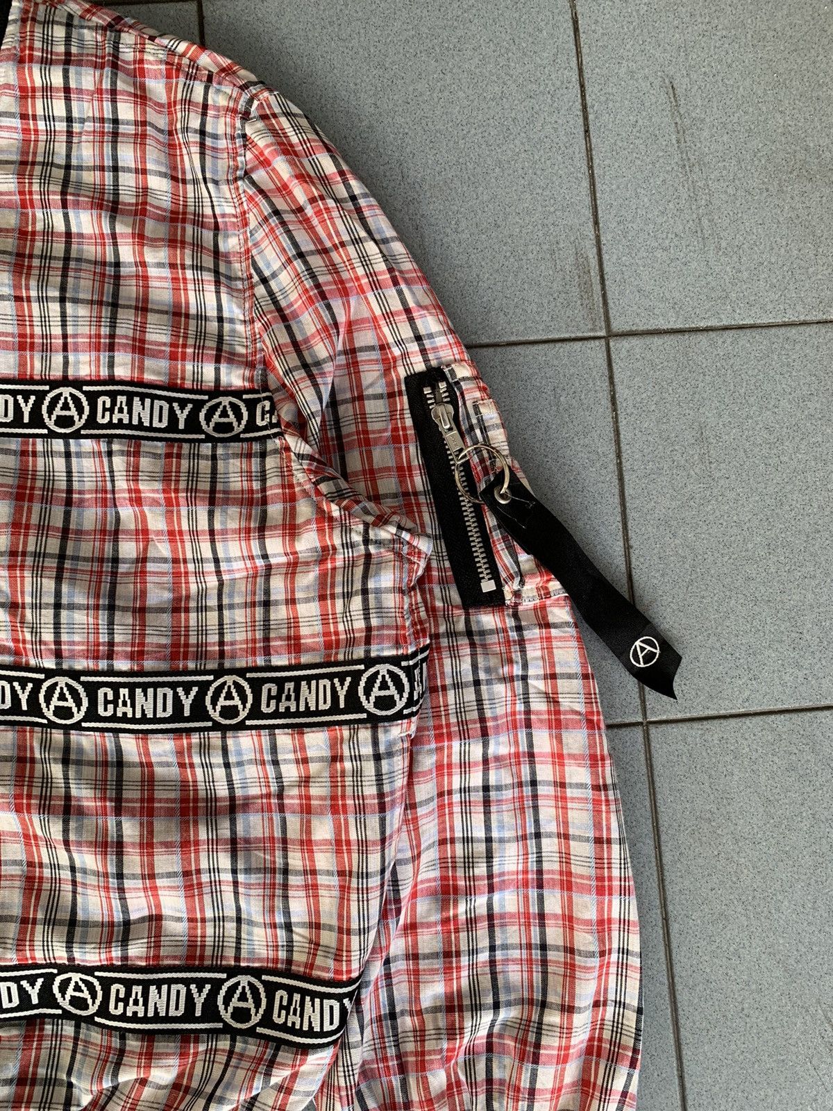 If Six Was Nine Vintage Candy Stripper “Candy” Stripes Plaid Punk jacket Size US M / EU 48-50 / 2 - 2 Thumbnail