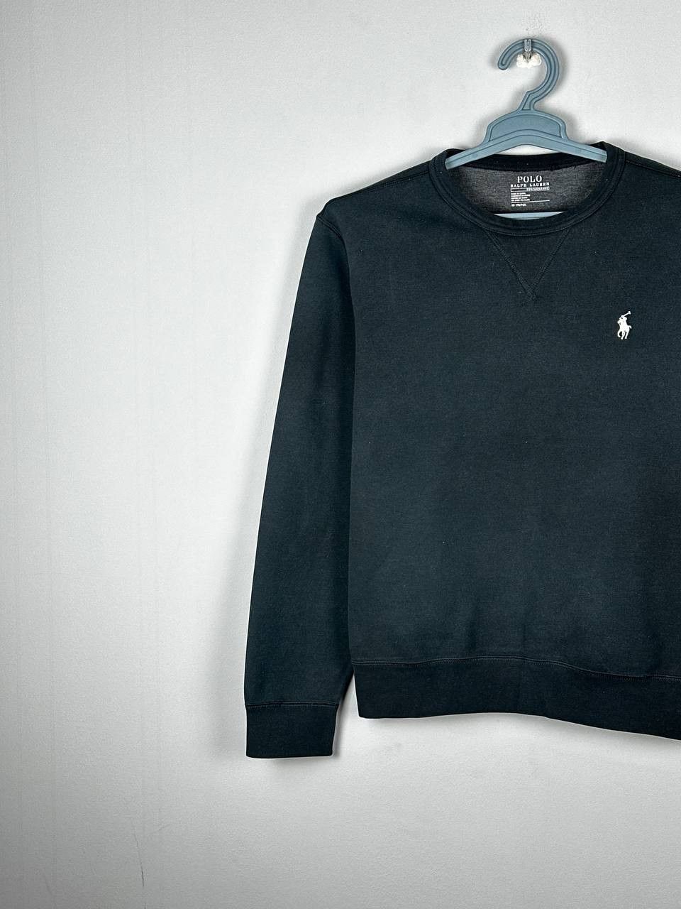Polo Ralph Lauren Polo Ralph Lauren Black Basic Sweatshirt Size M Size US M / EU 48-50 / 2 - 2 Thumbnail