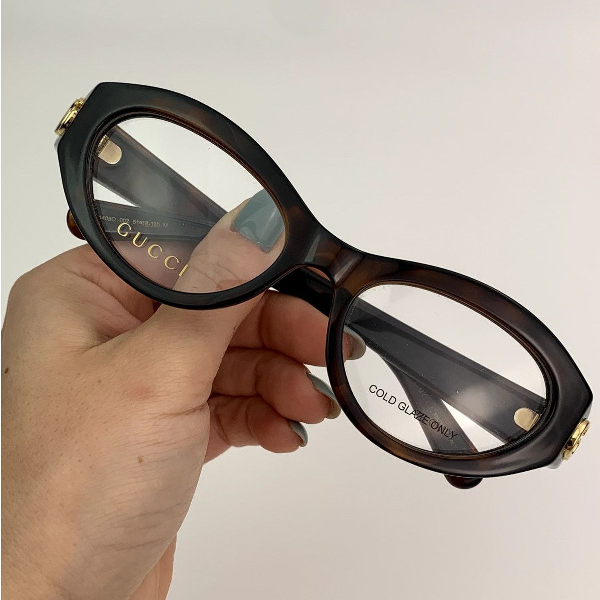 Gucci NEW Gucci GG1405O 002 Havana Transparent Unisex Authentic Size ONE SIZE - 9 Thumbnail
